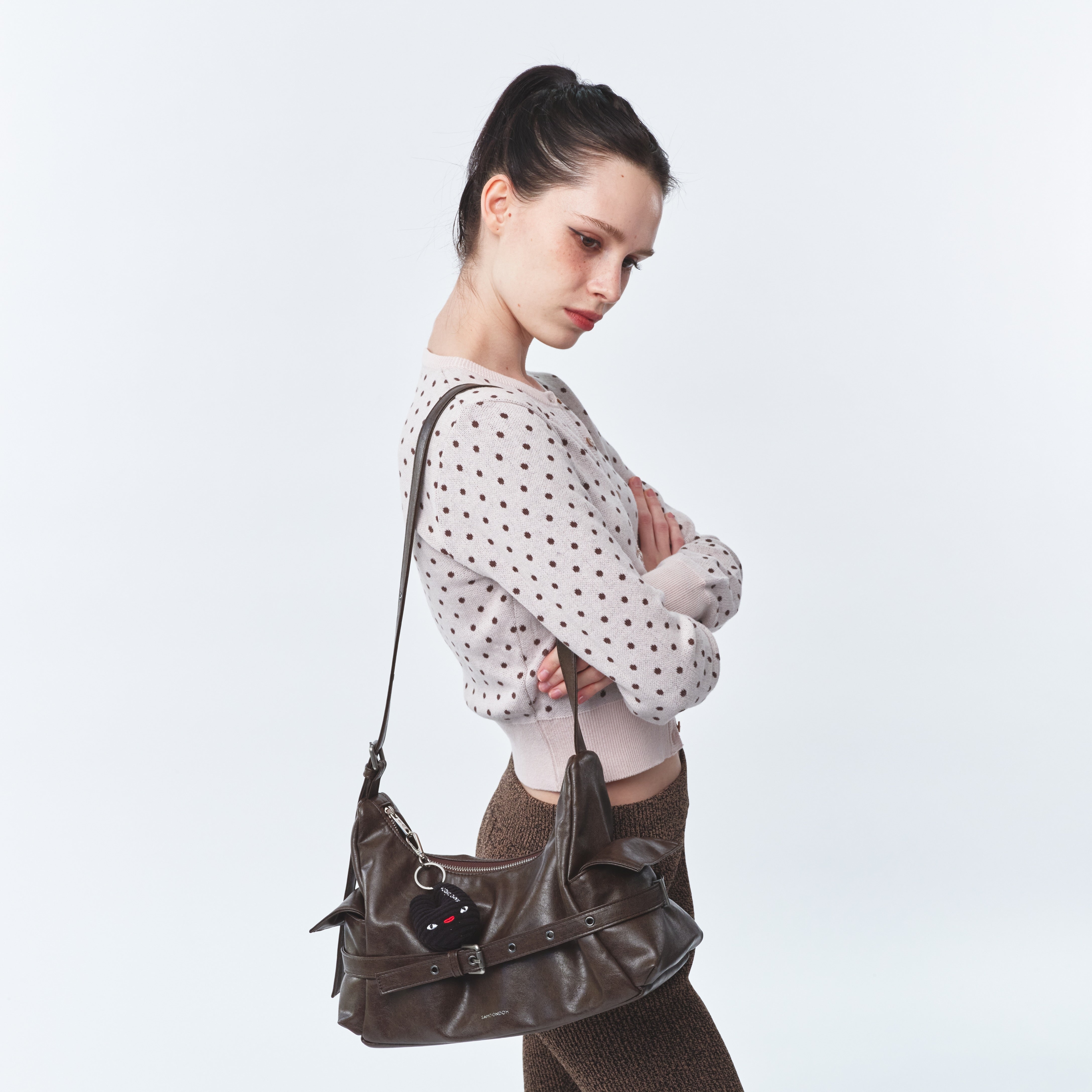 belt mondo bag M veg cocoa