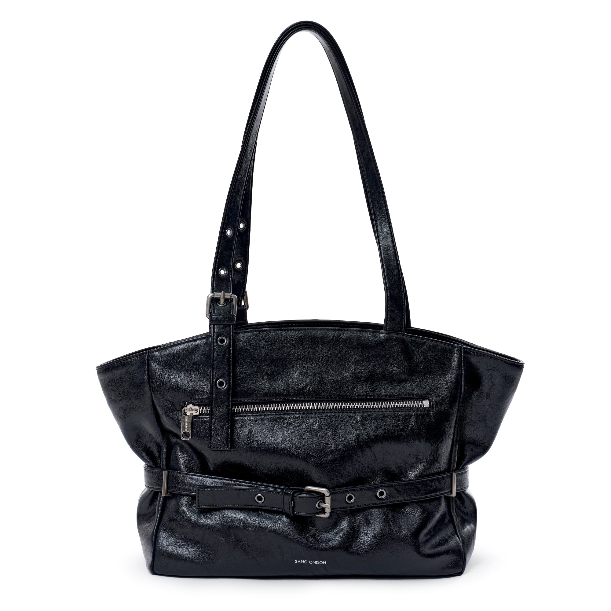 corset bag M baked black
