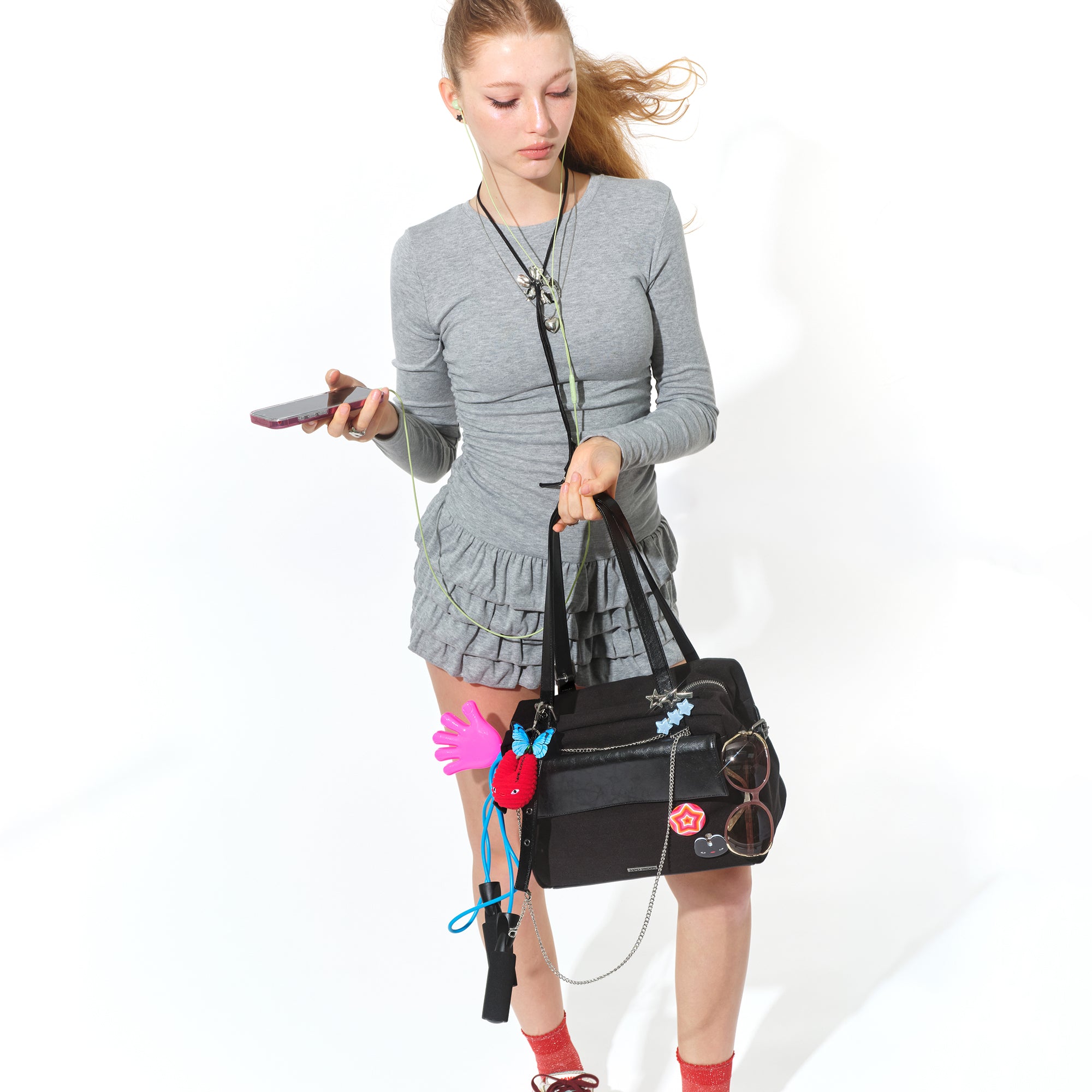 deca utility bag M canvas black