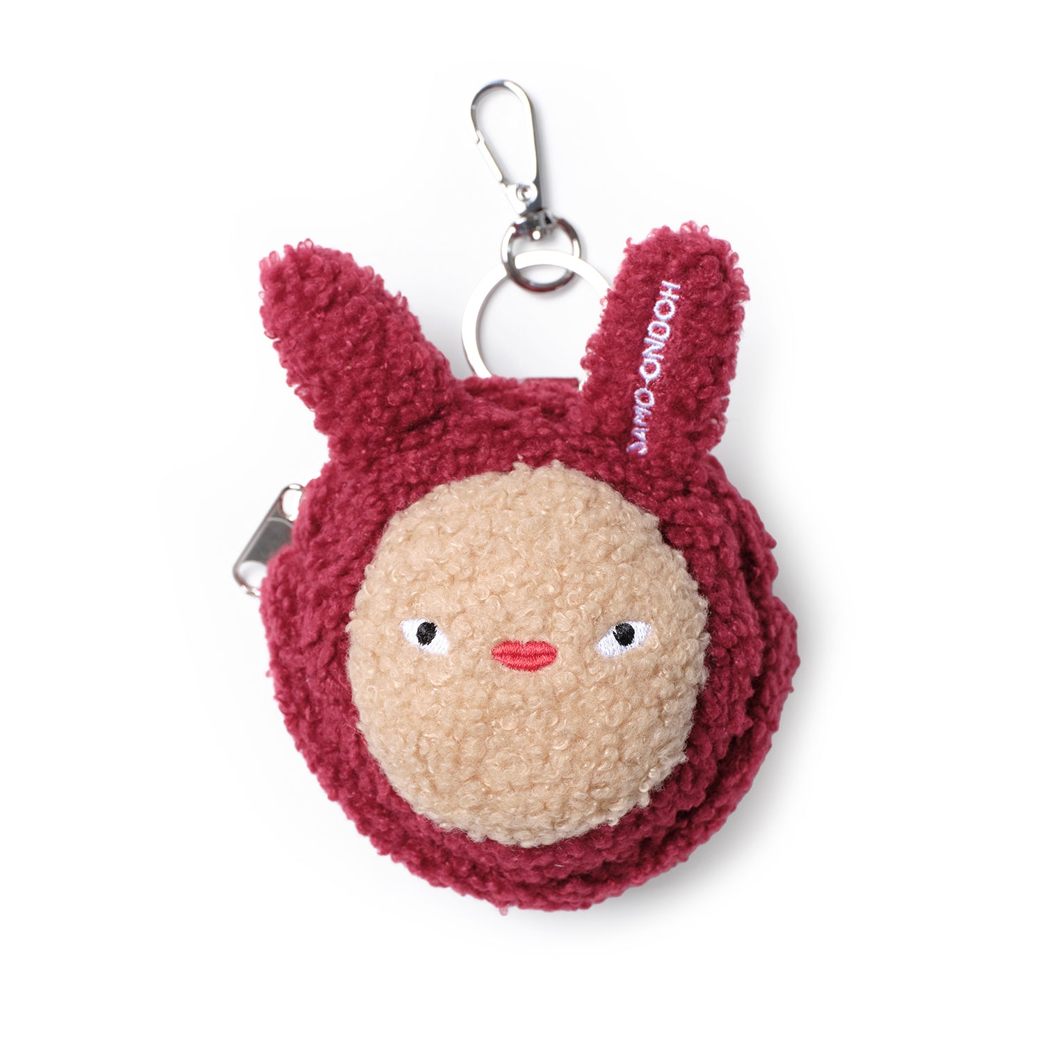 gamzayom airpods case eco shearling red