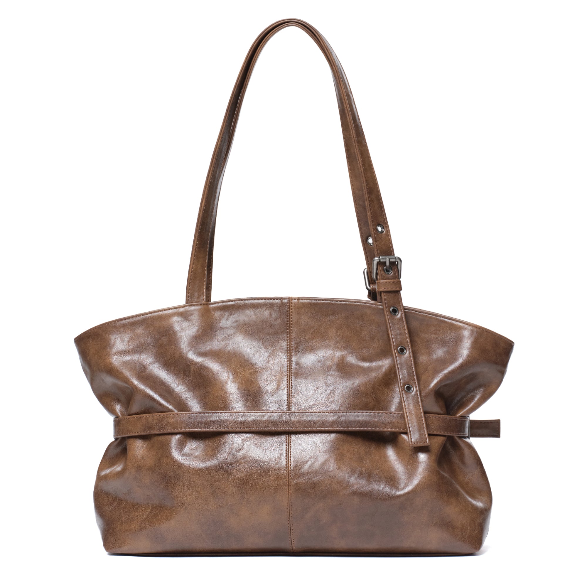 le belt bag L baked tan