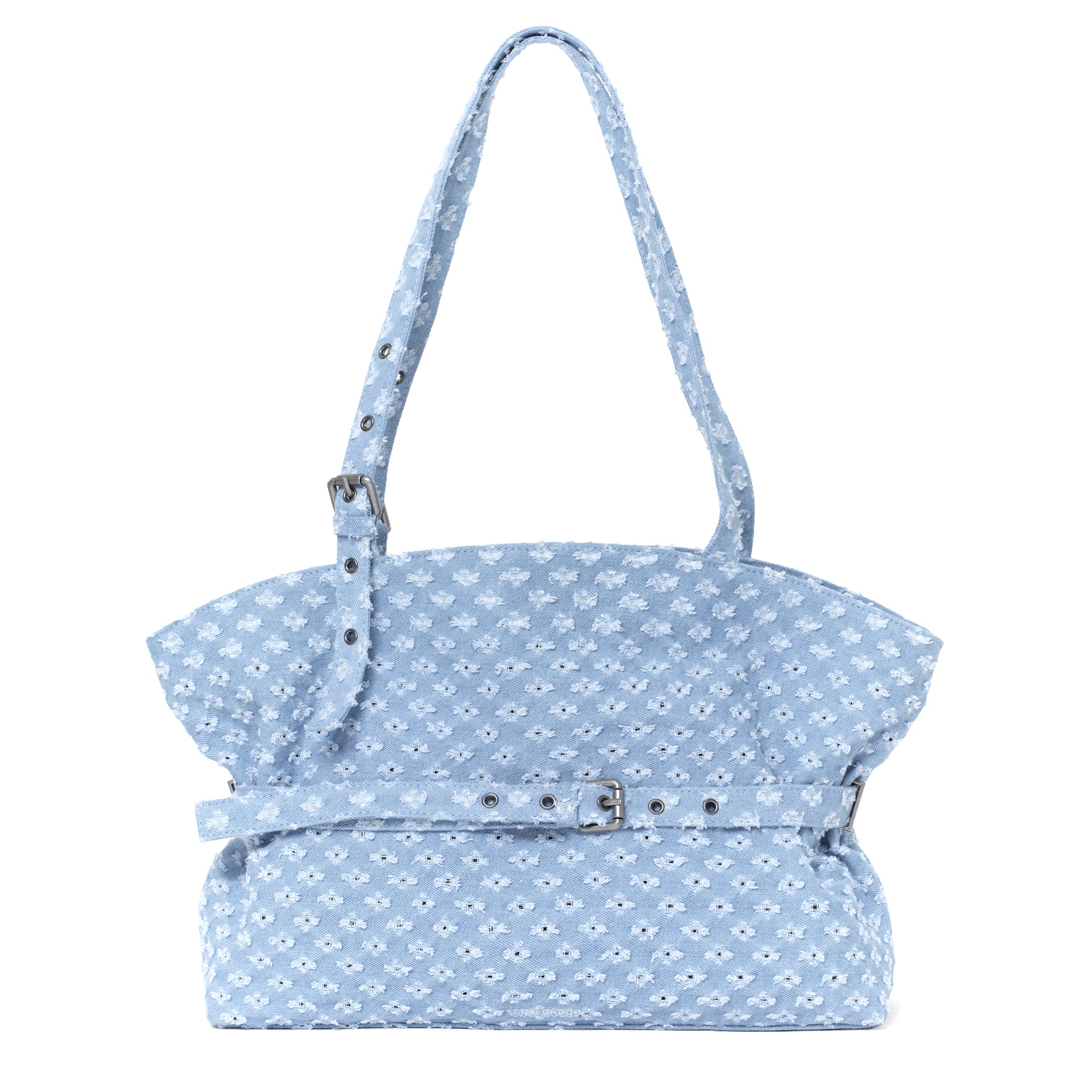 le belt bag L punching blue