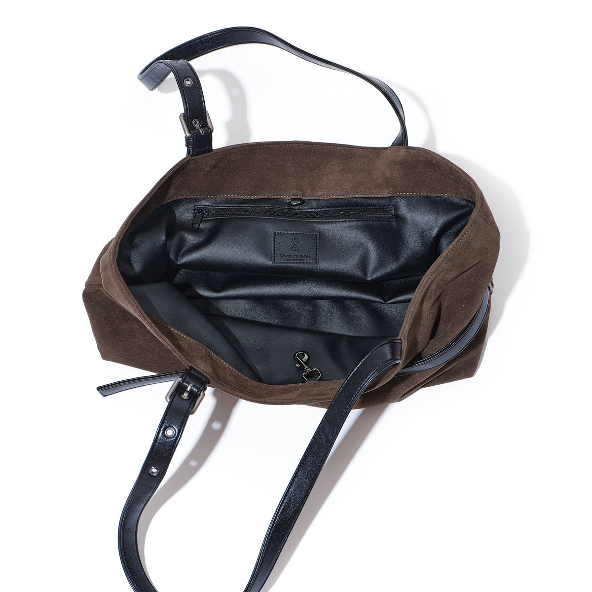 (re-designed) le belt bag L suede khakigray