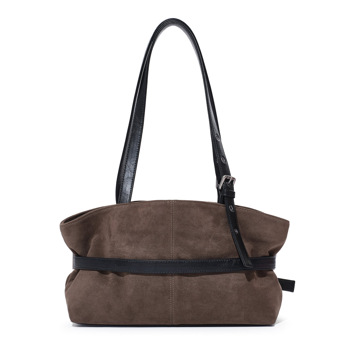 (re-designed) le belt bag M suede khakigray