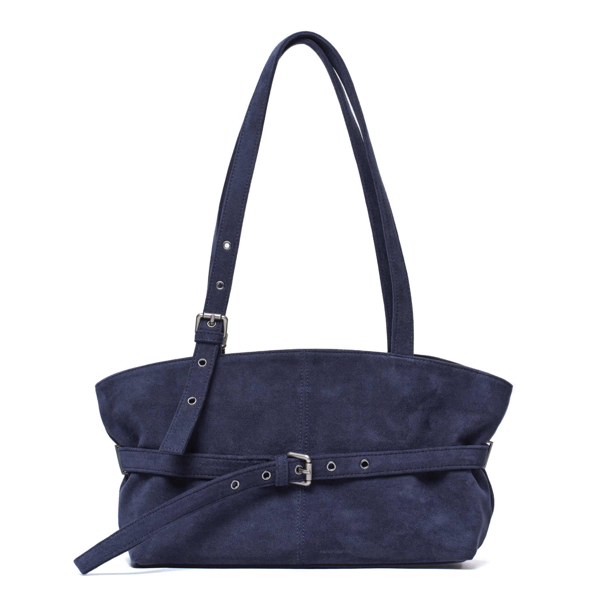 le belt bag M suede navy