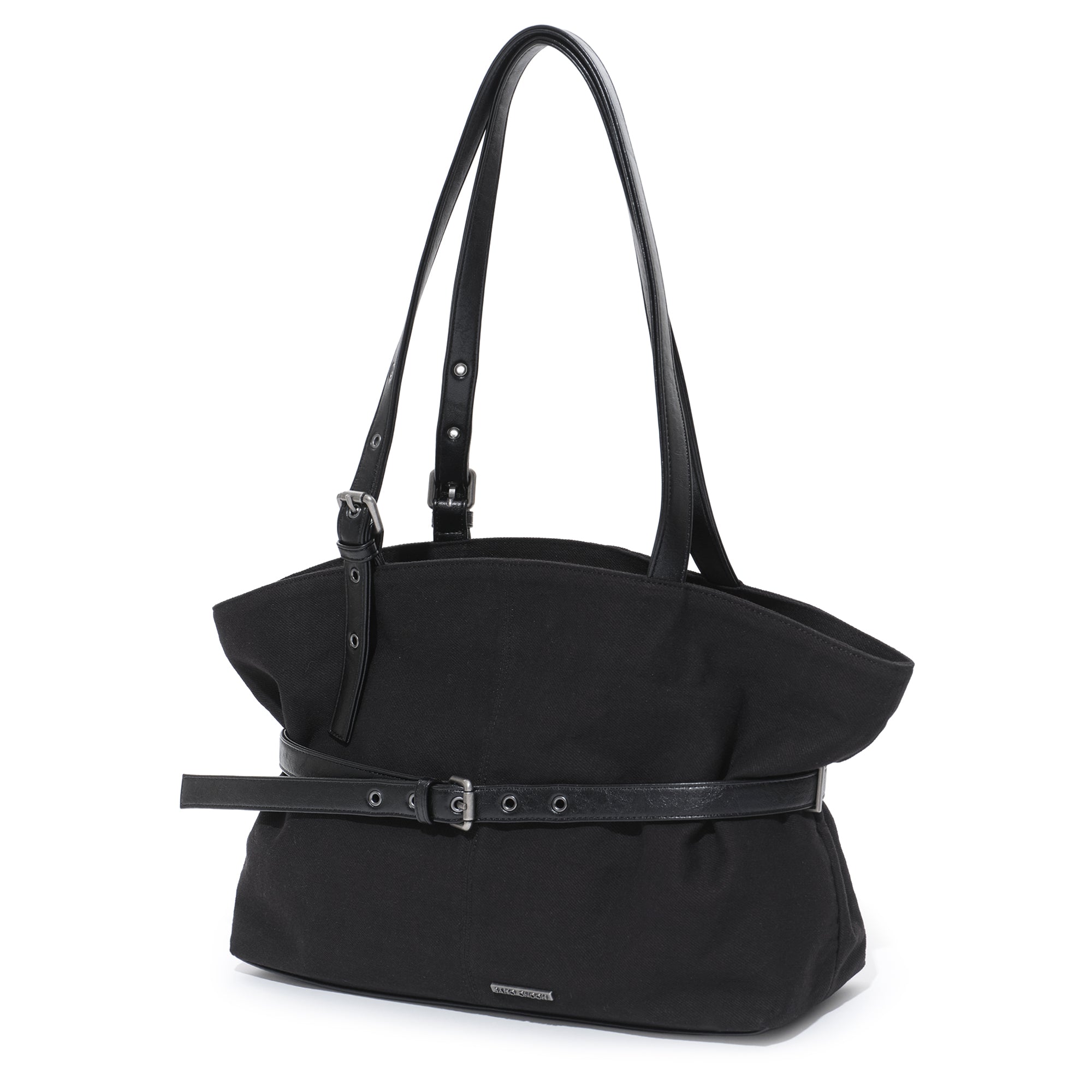 le belt bag L canvas black