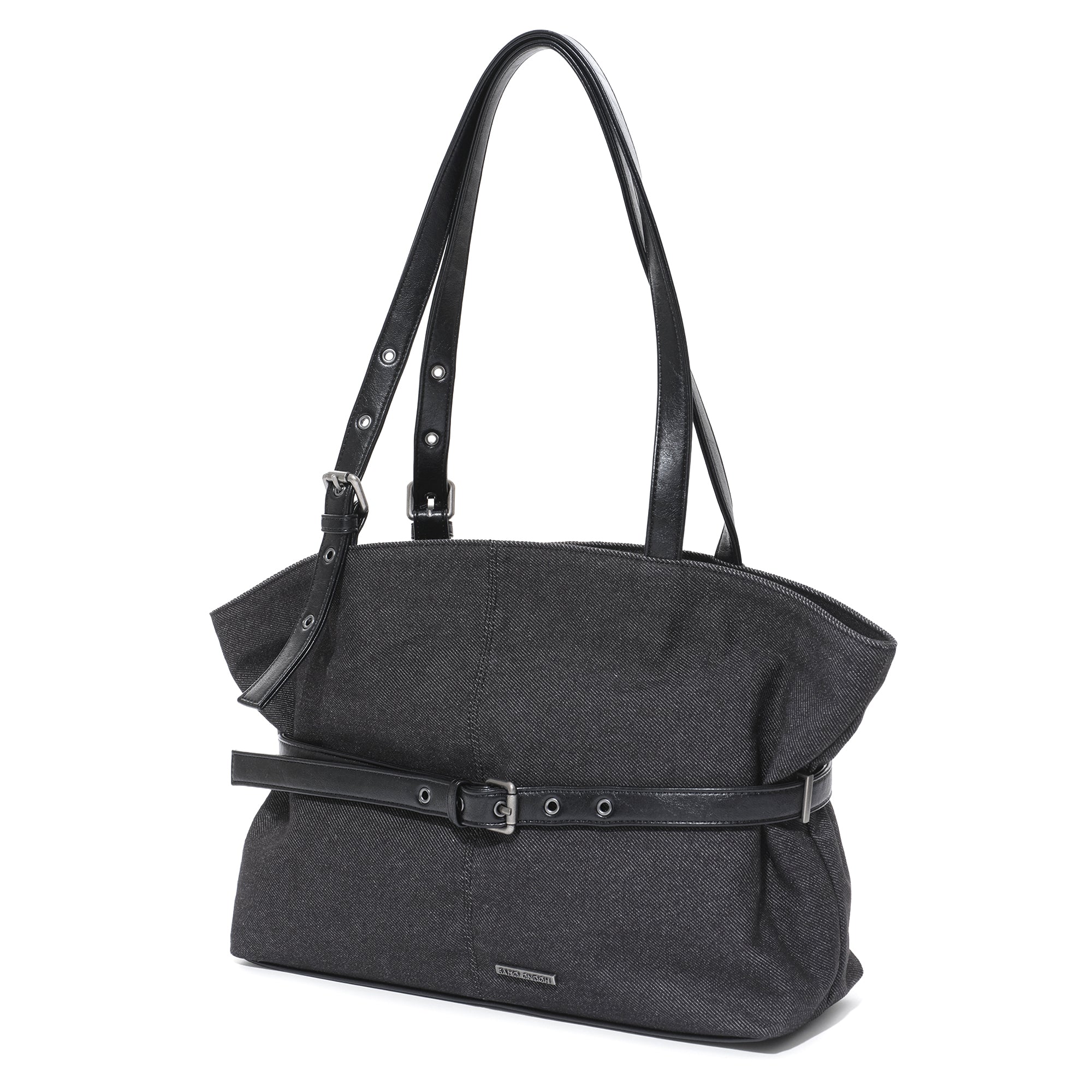 le belt bag L raw denim