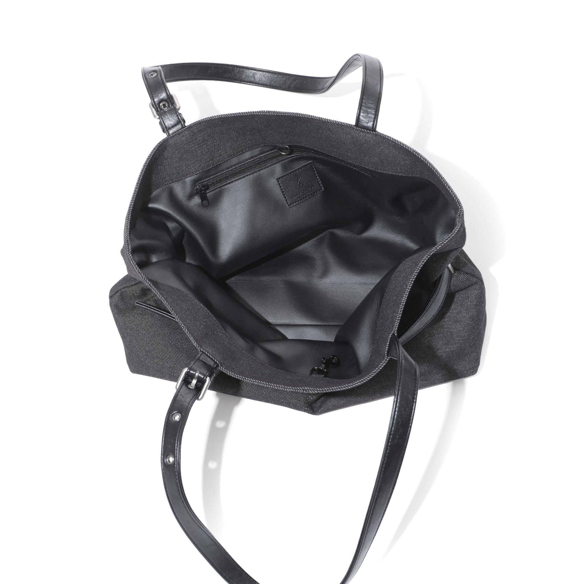 le belt bag L raw denim