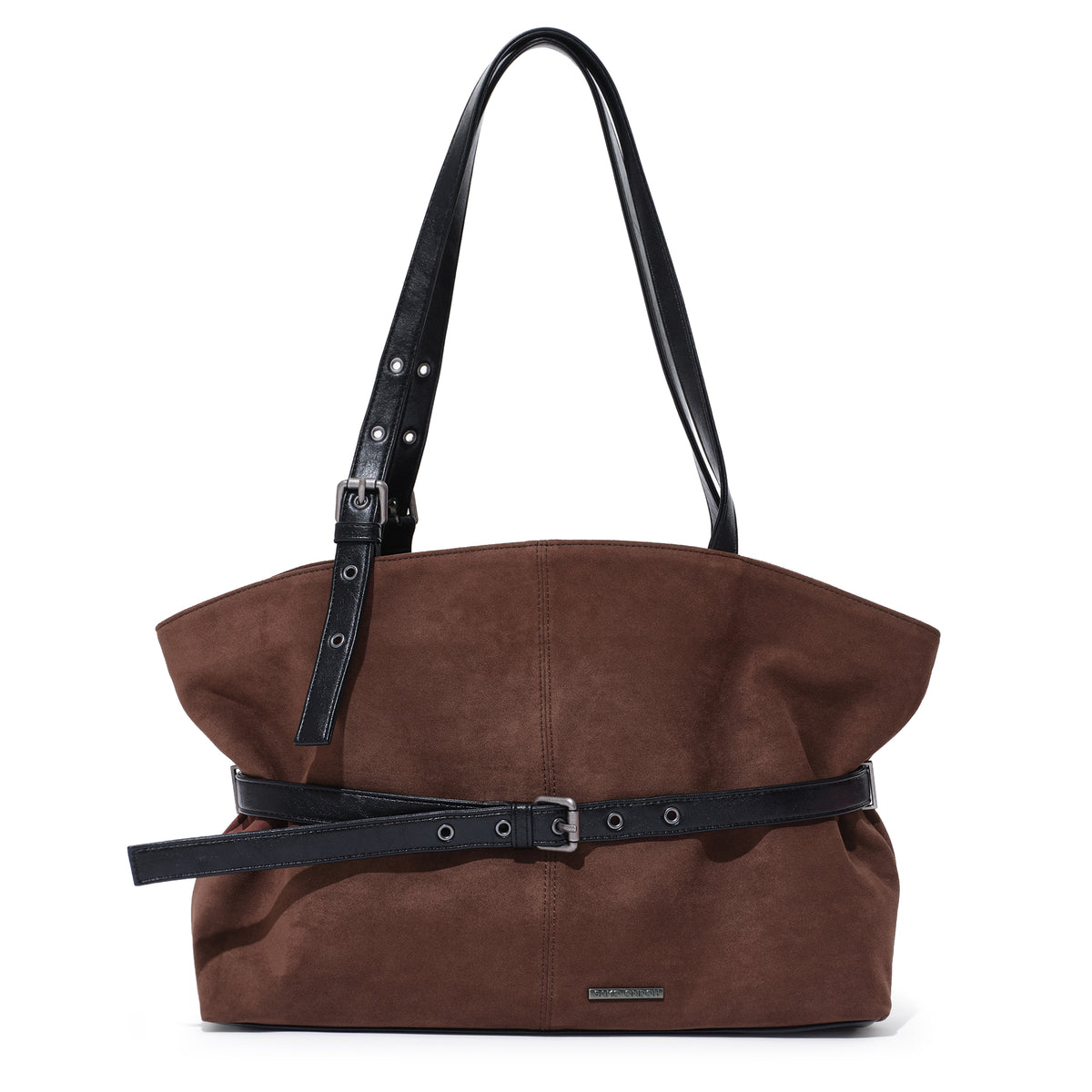 (re-designed) le belt bag L suede brown