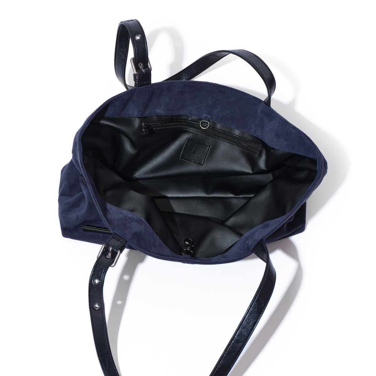 (re-designed) le belt bag L suede navy