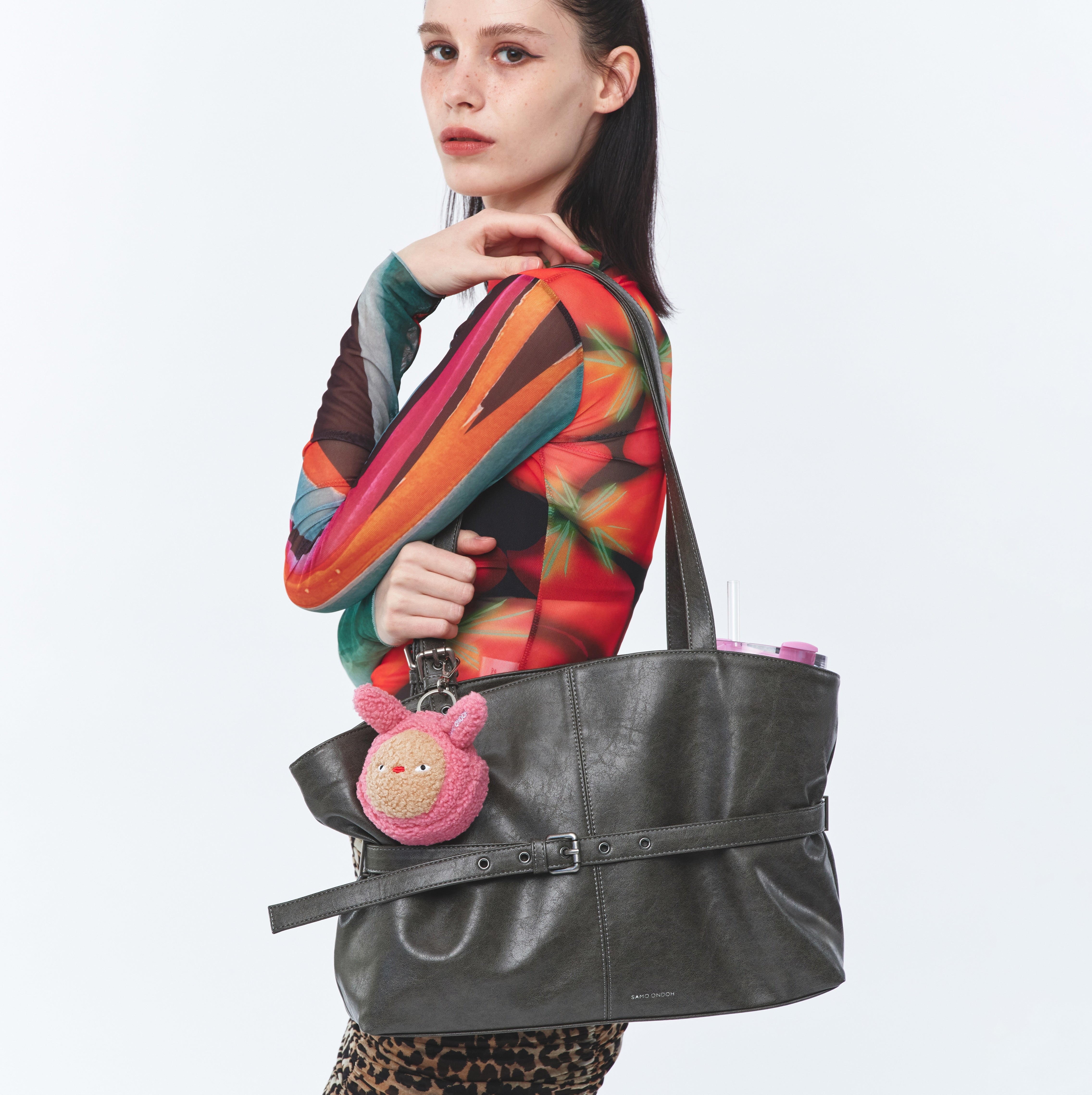 le belt bag L veg gray