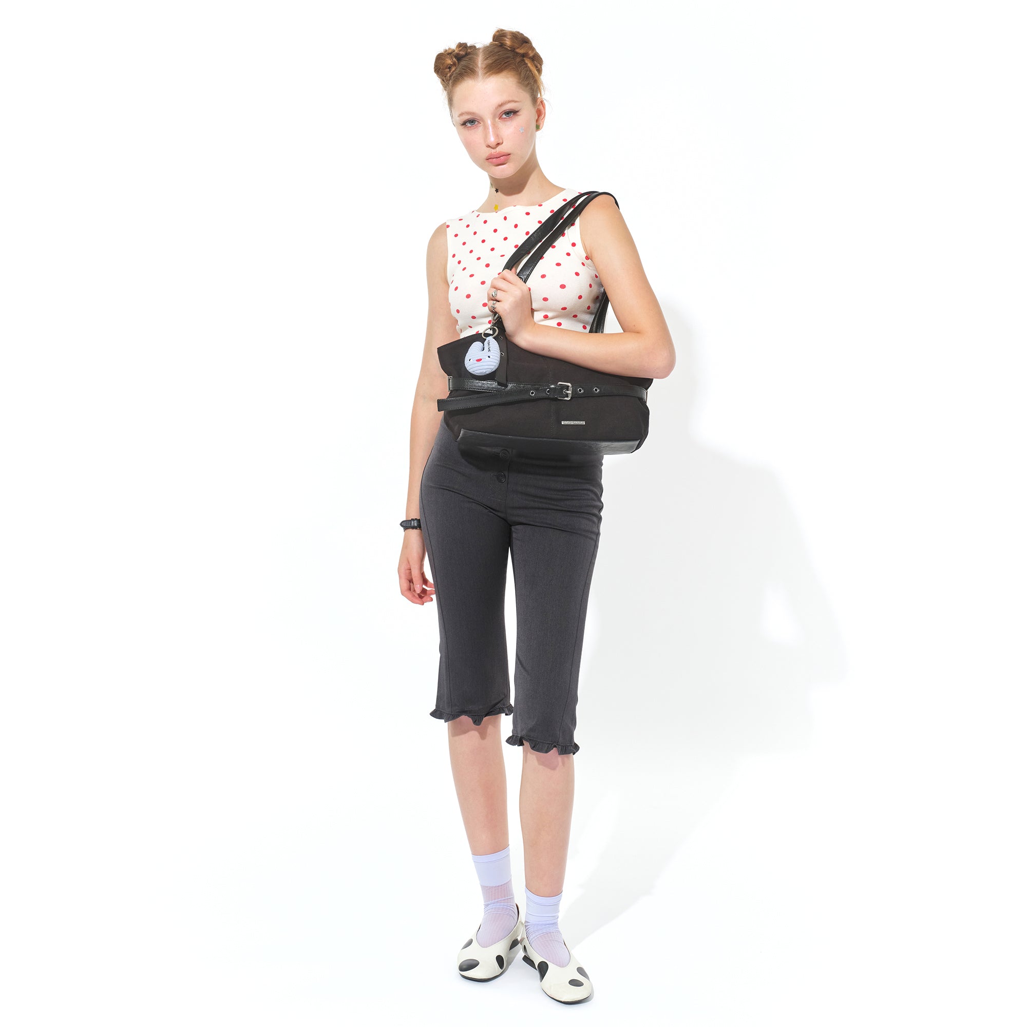 le belt bag M canvas black