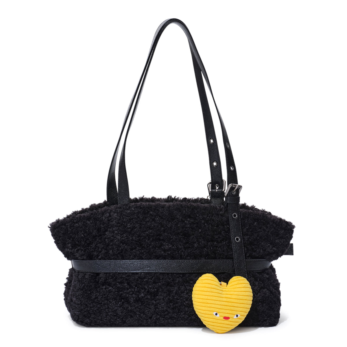 le belt bag M eco shearling	DHL black
