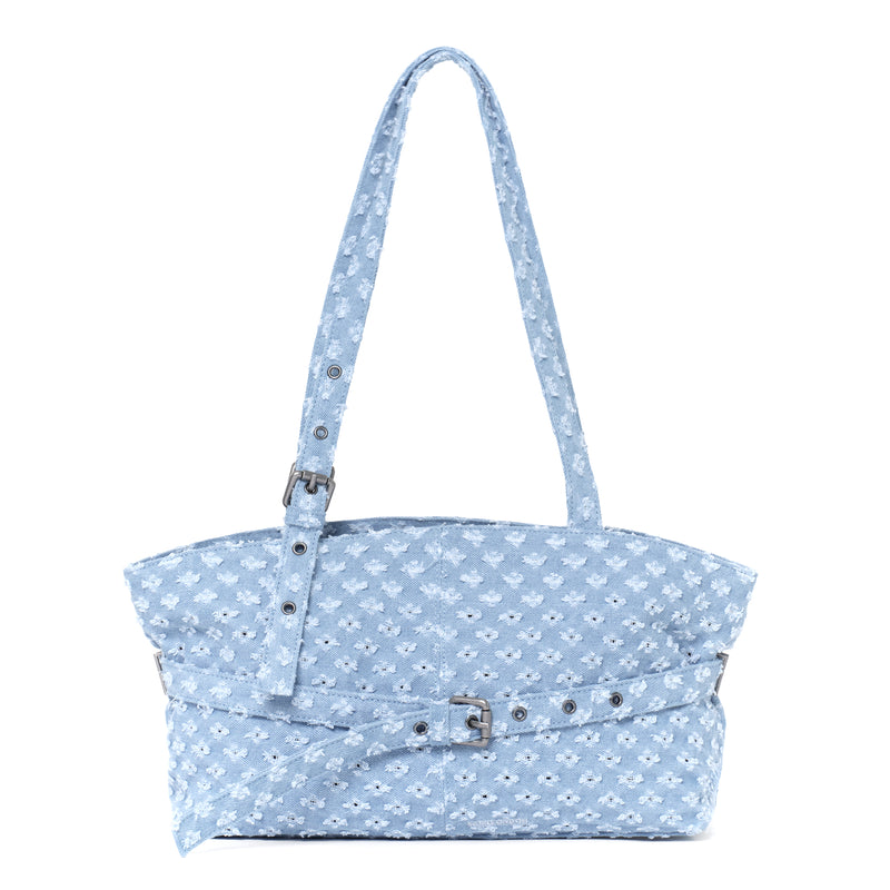 le belt bag M punching blue