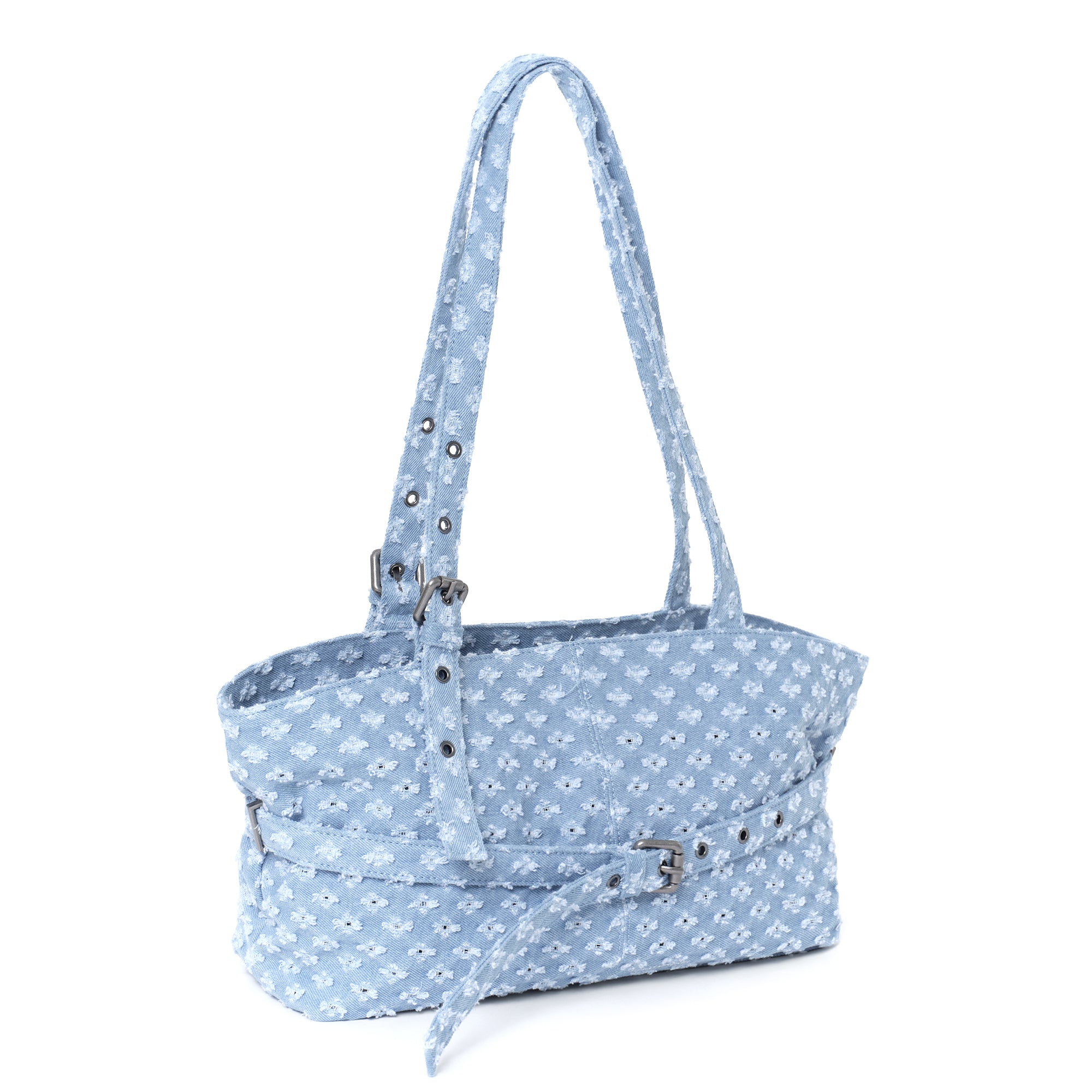 le belt bag M punching blue