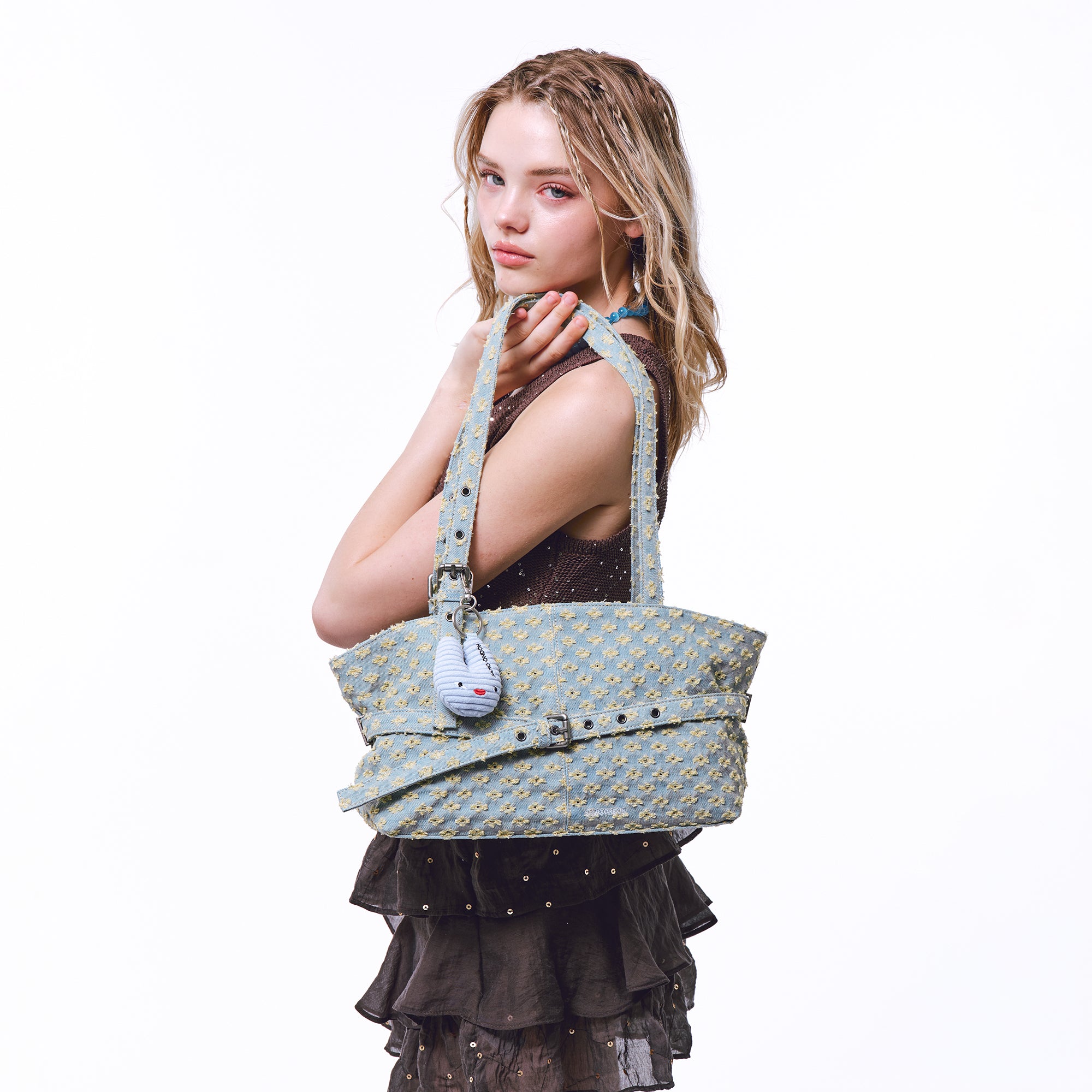 le belt bag M punching yellow