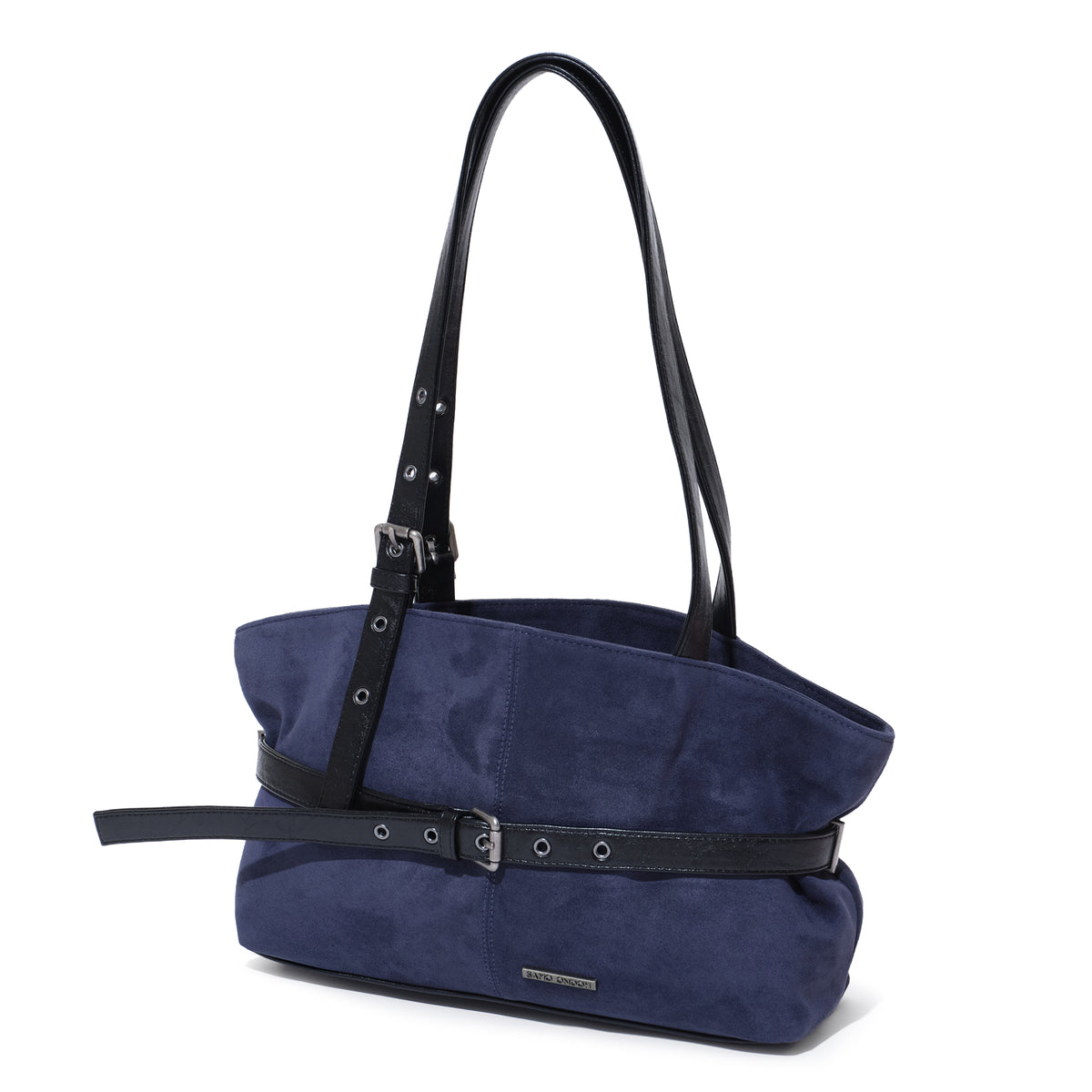 (re-designed) le belt bag M suede navy