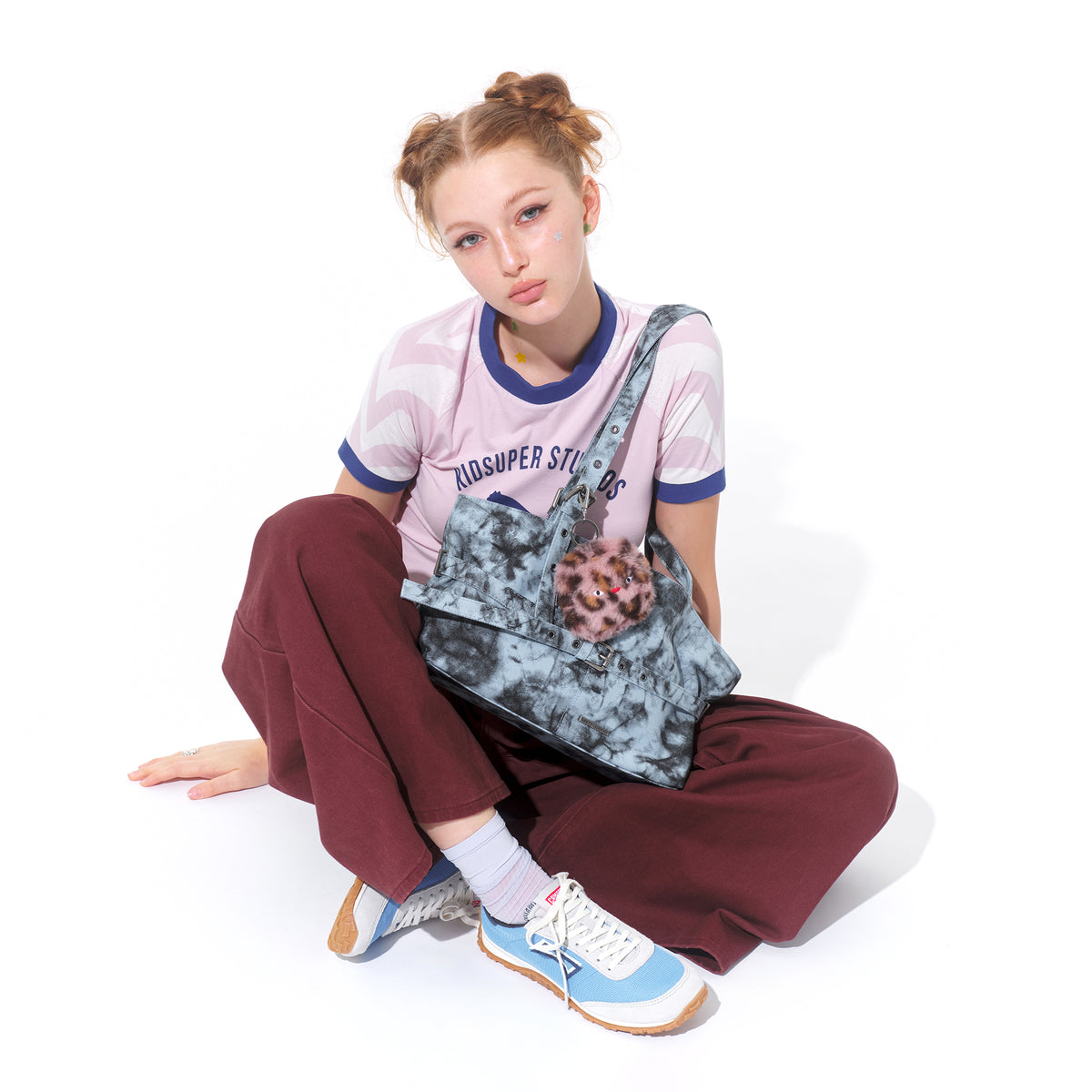 le belt bag M wave blue