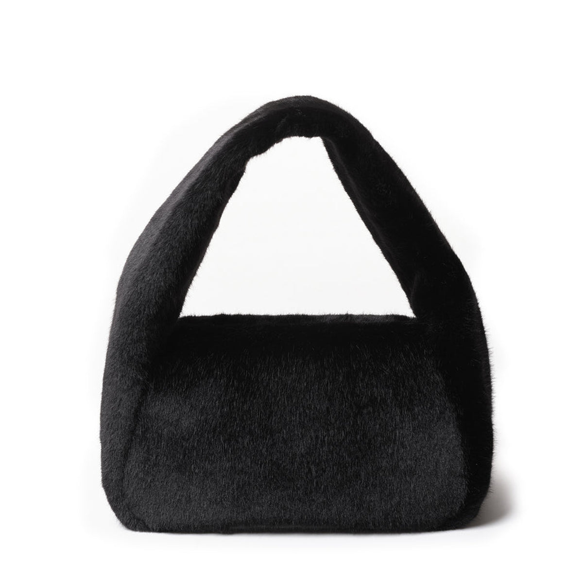 mug bag M eco fur black