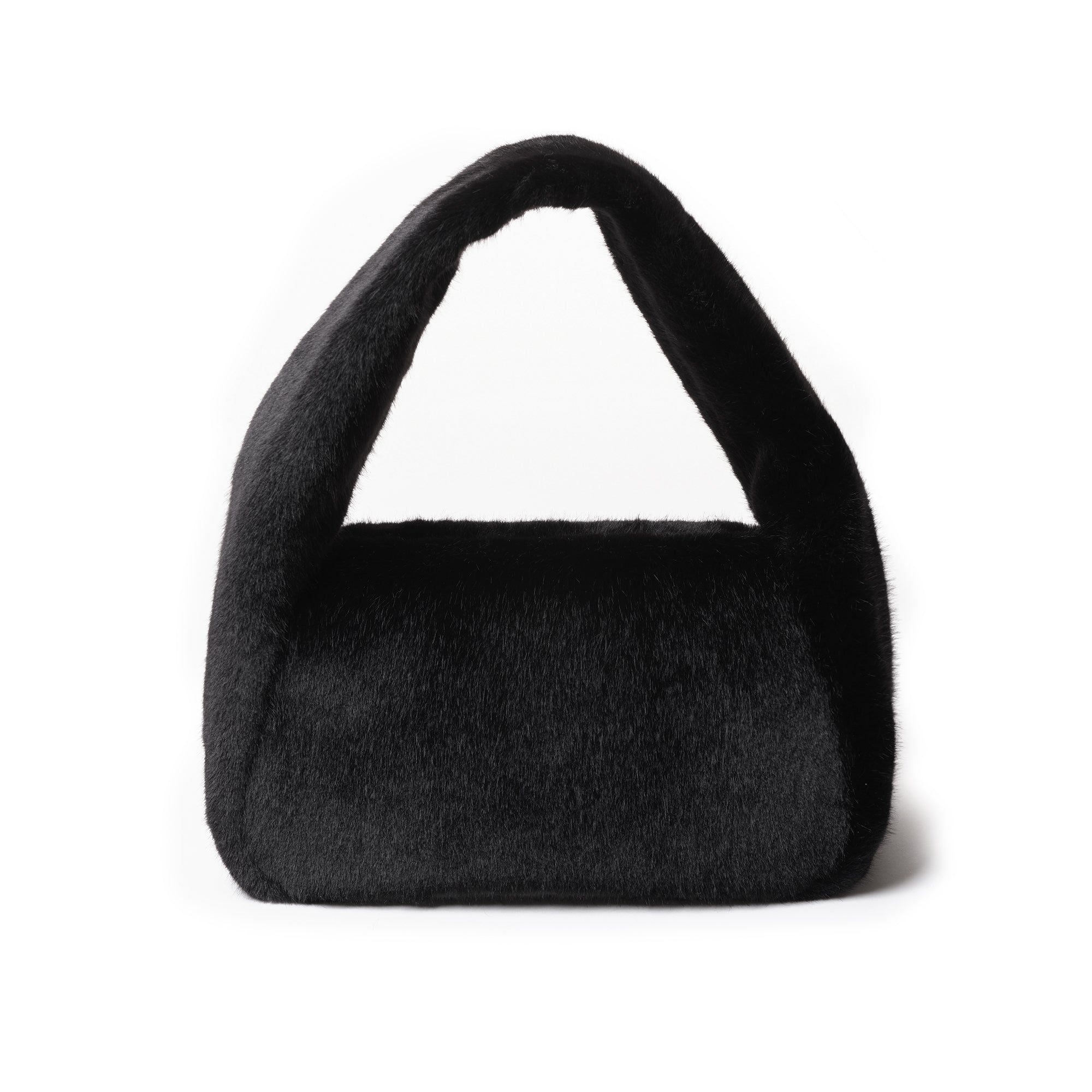 mug bag M eco fur black