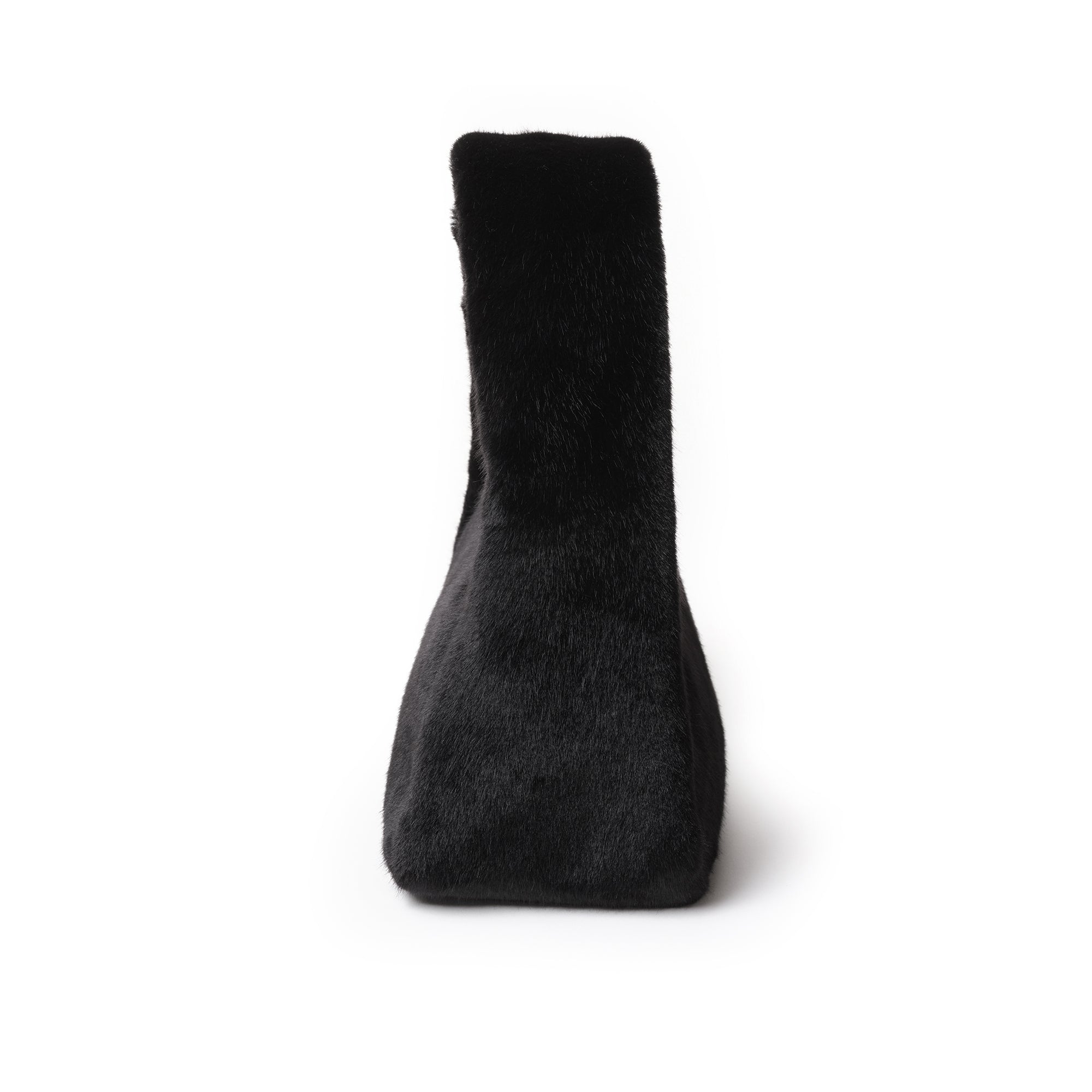 mug bag M eco fur black
