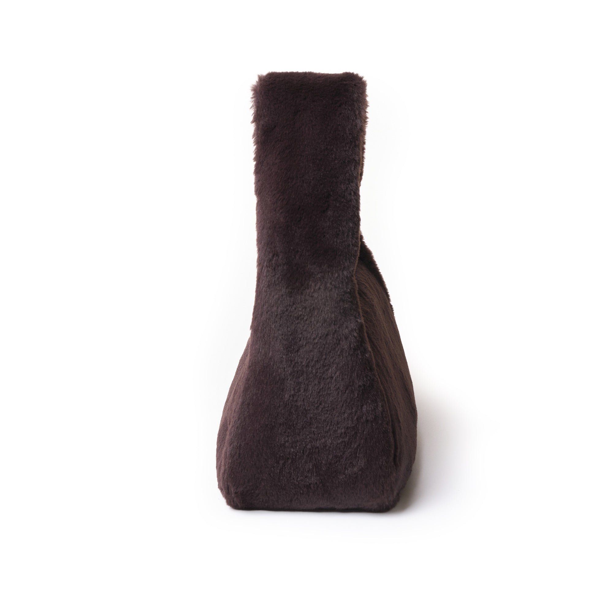 mug bag M eco fur chocolate