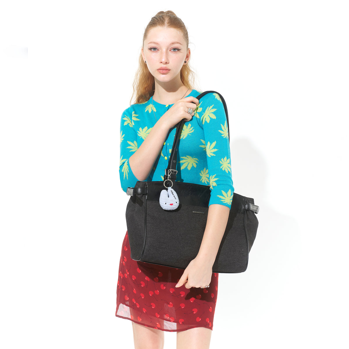 nouvelle shopper bag L raw denim