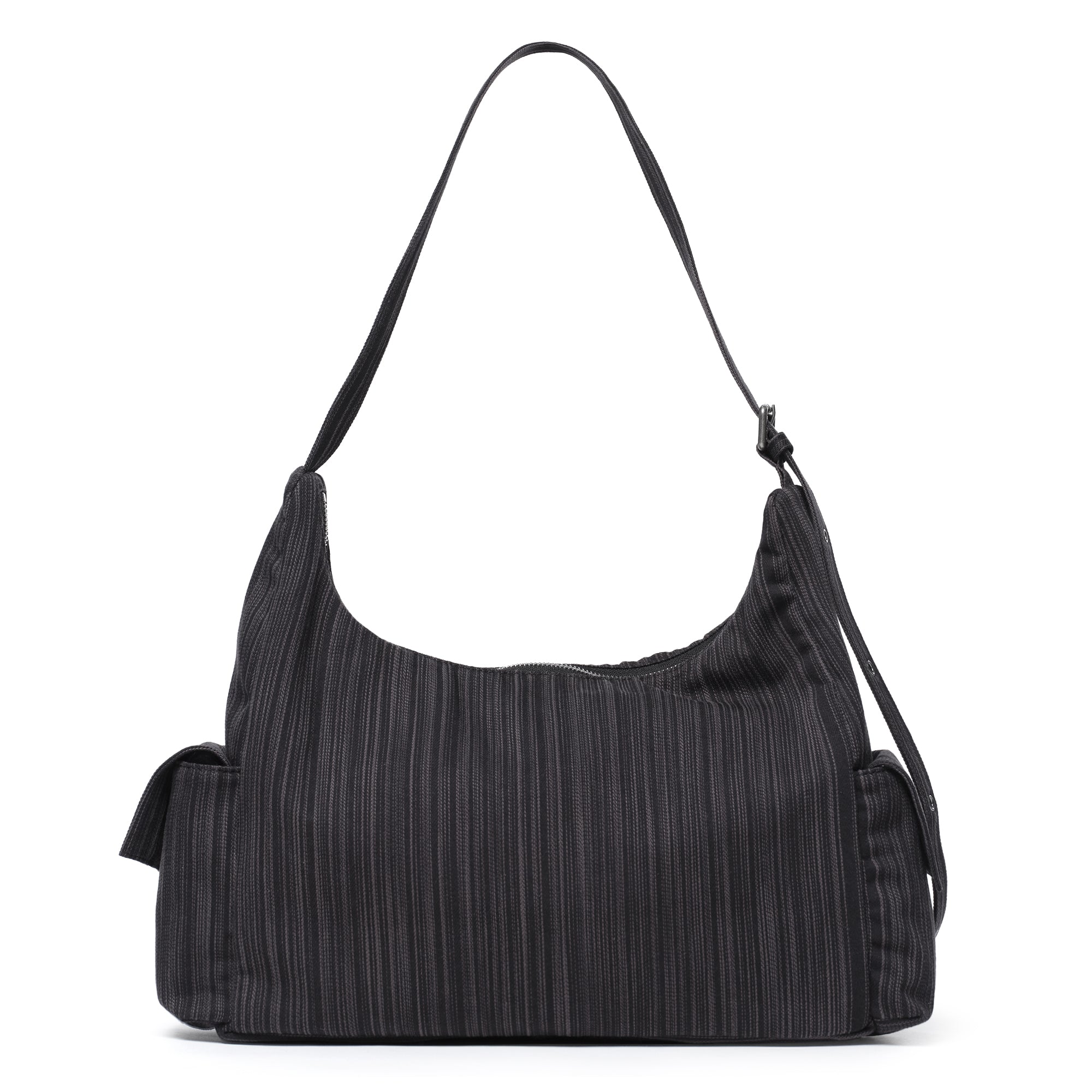 pocket mug bag L stripe black