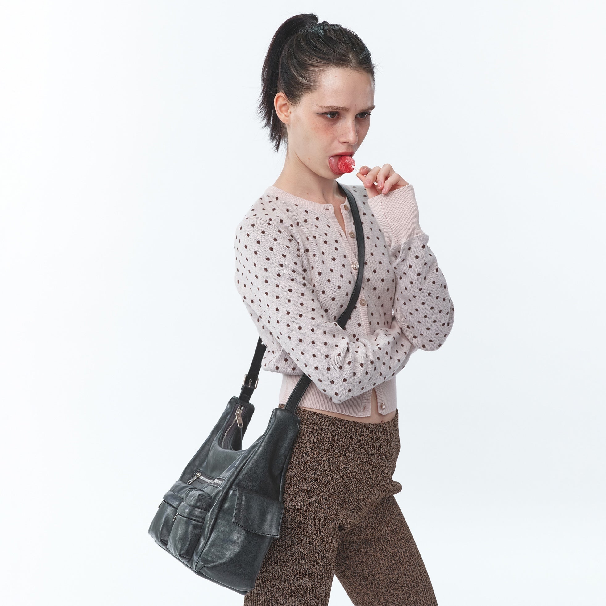 pocket mug bag L veg charcoal