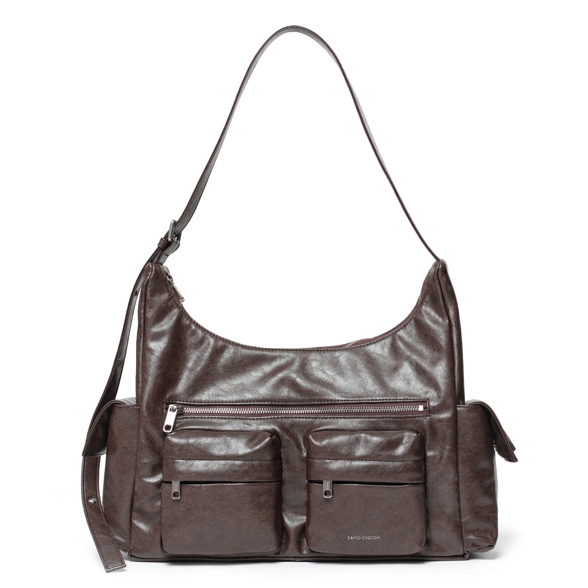 【美品・ほぼ未使用】Level-M056-117 pocket mug bag L veg cocoa