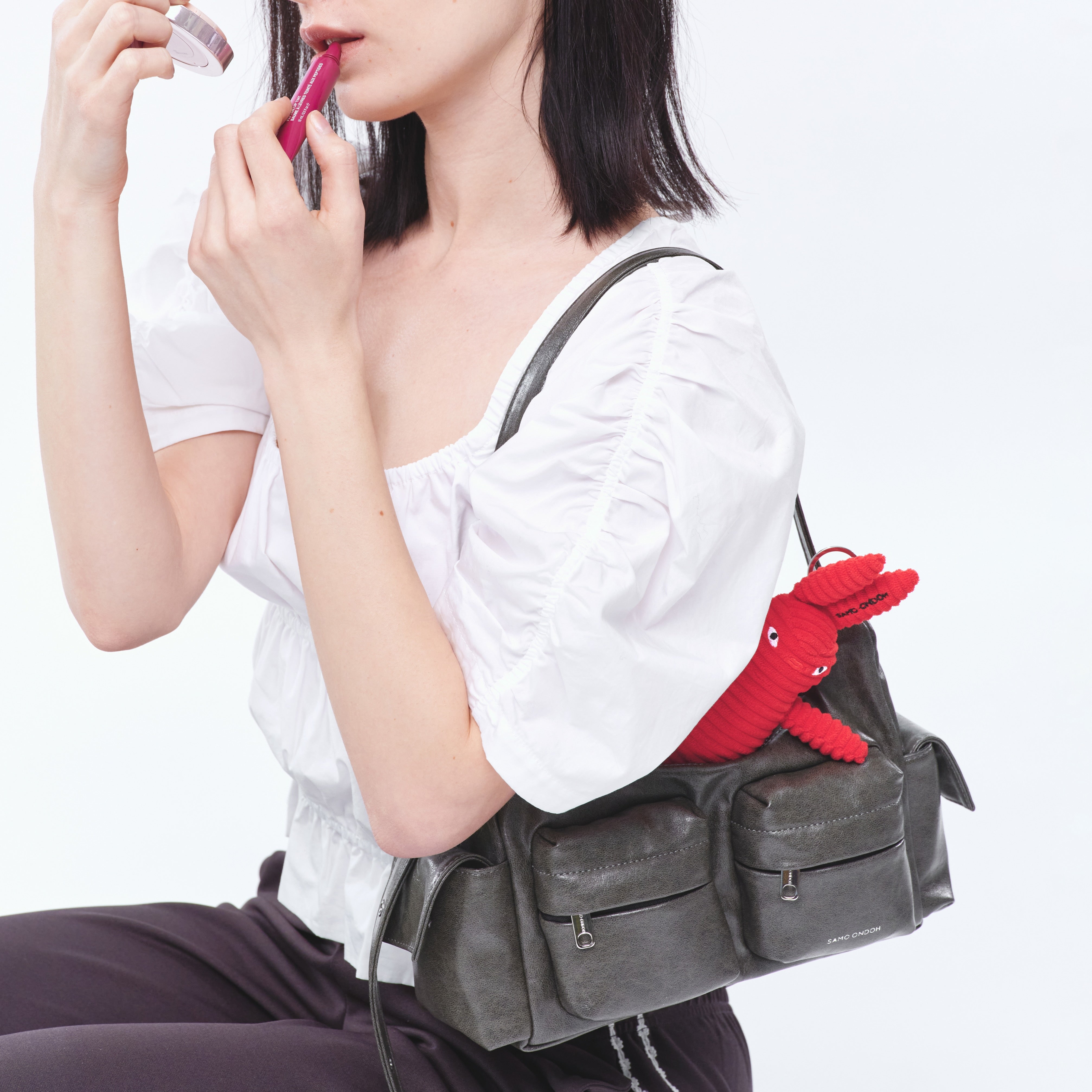pocket mug bag M veg gray