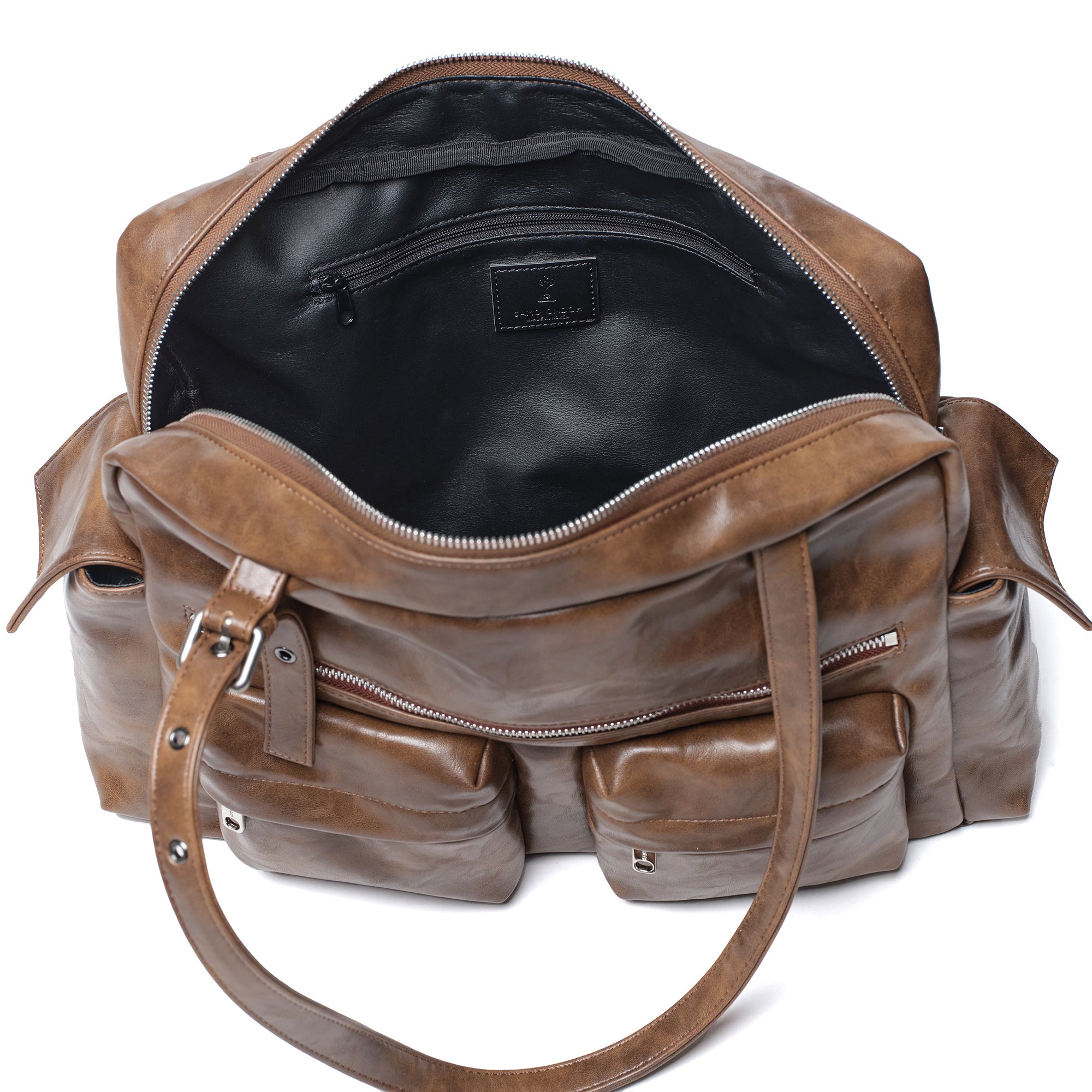 pocket utility bag L baked tan