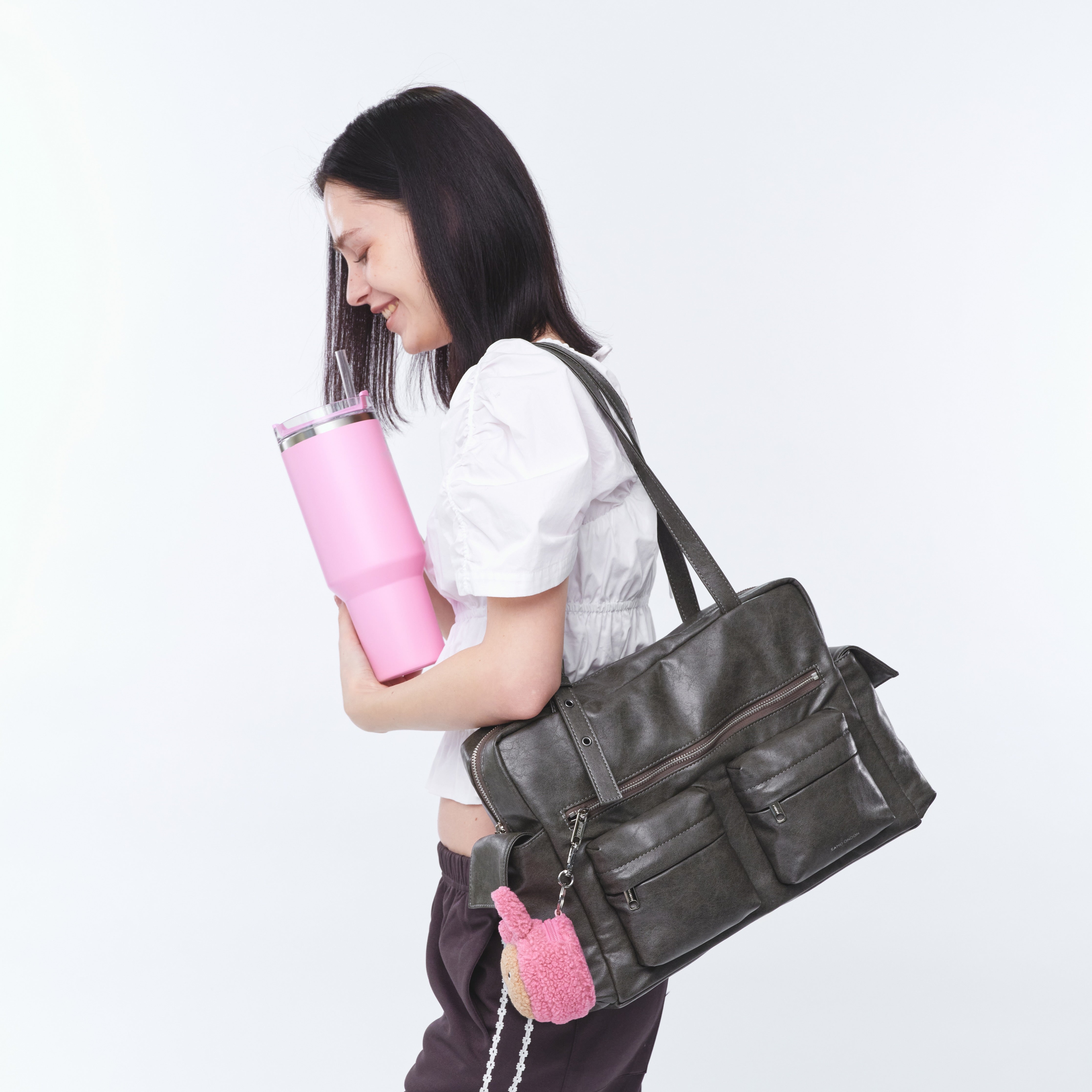 pocket utility bag L veg gray