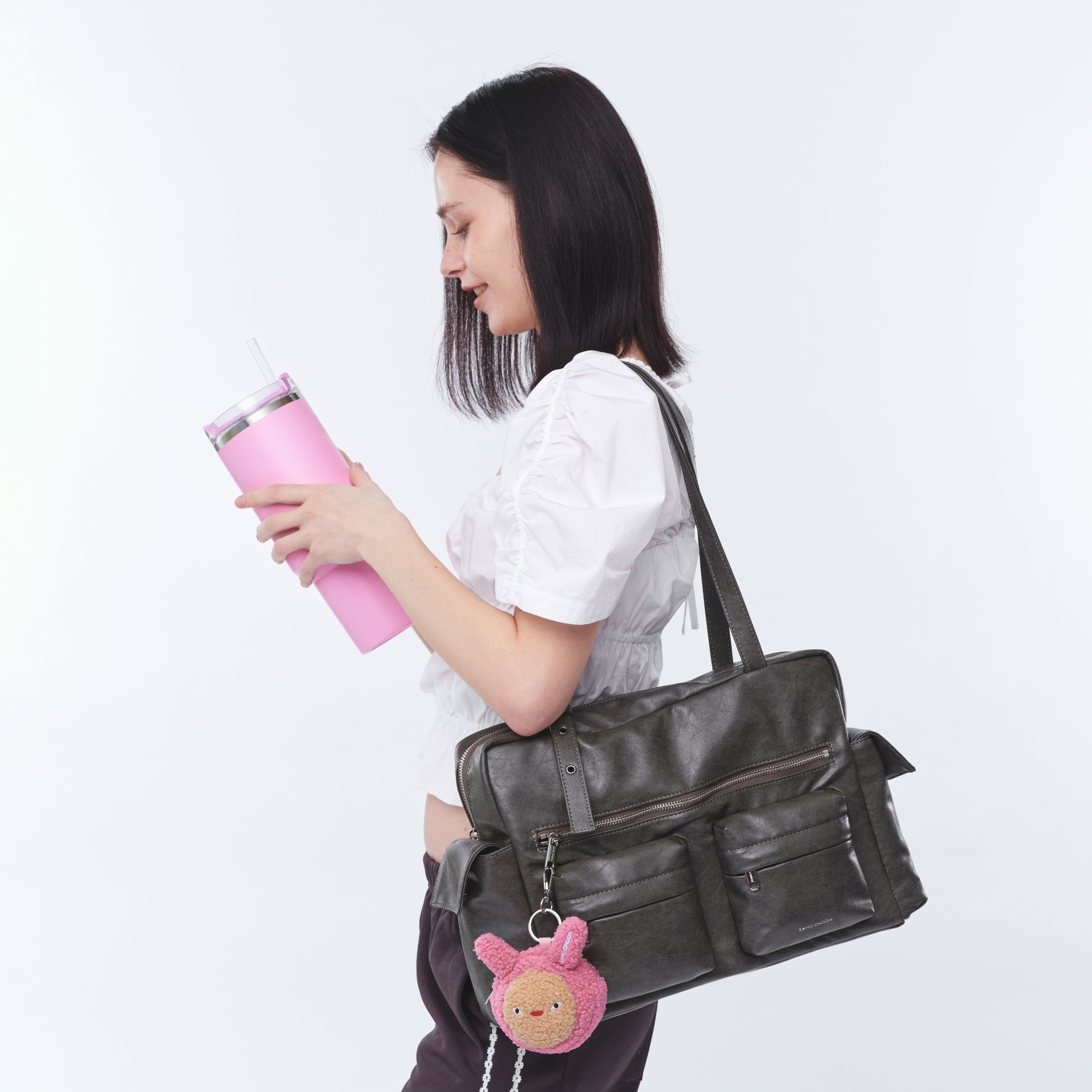 pocket utility bag L veg gray