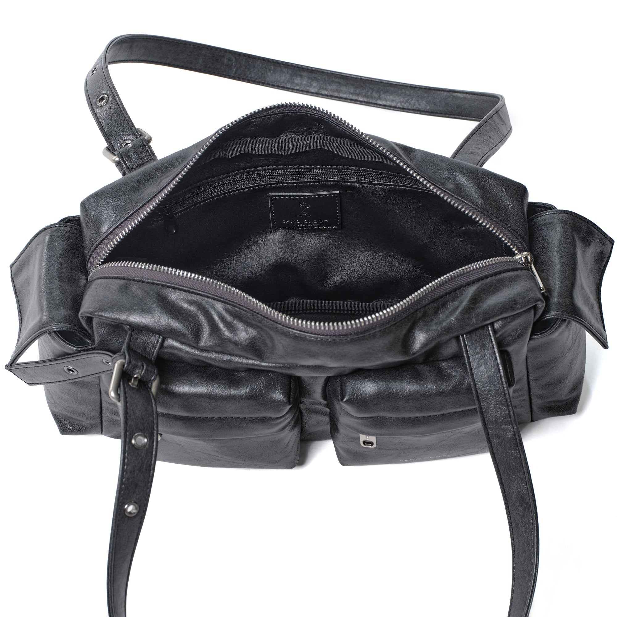 pocket utility bag M veg charcoal