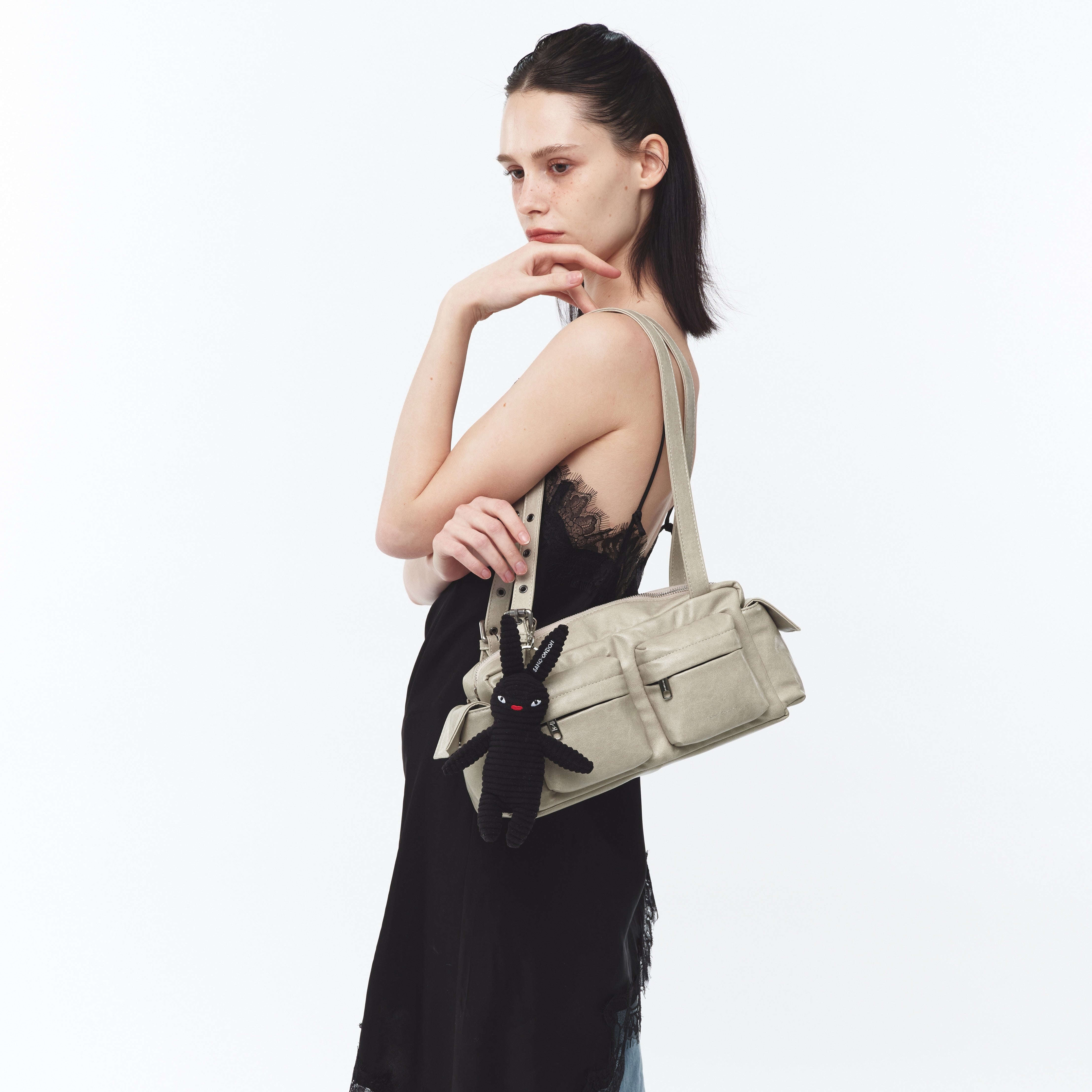 pocket utility bag M veg cream