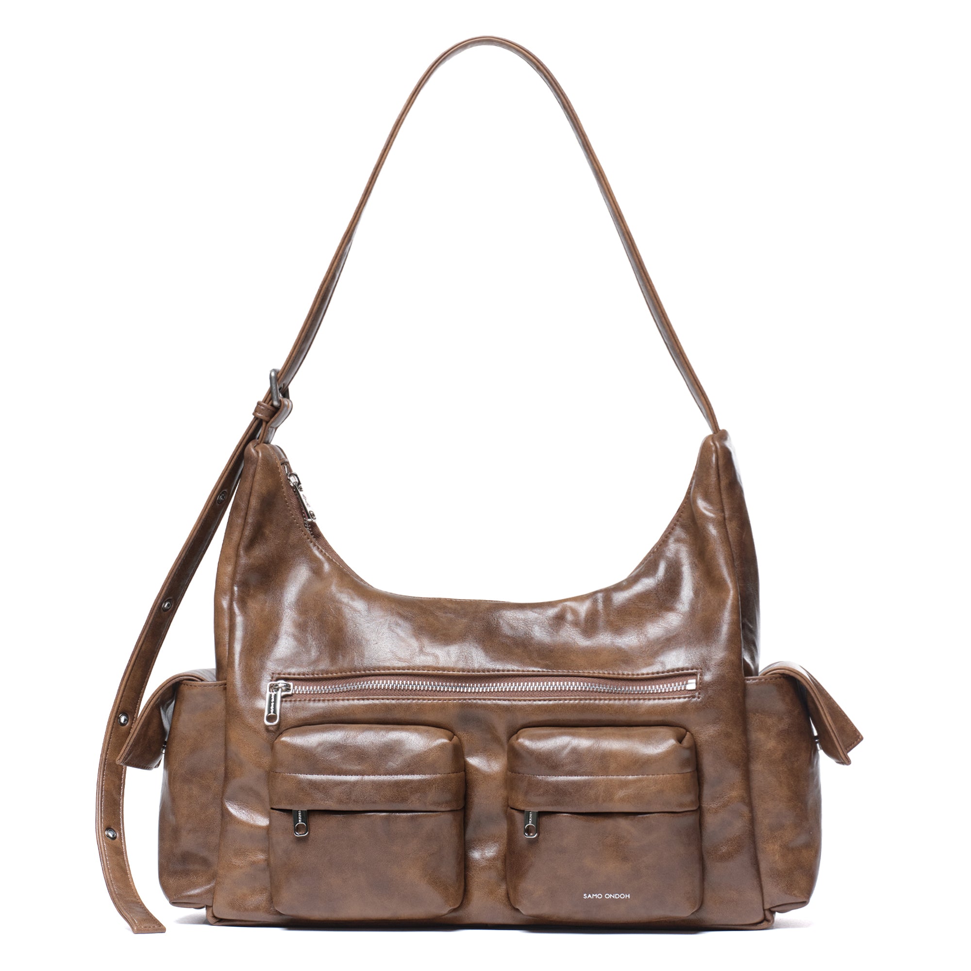 pocket mug bag L baked tan