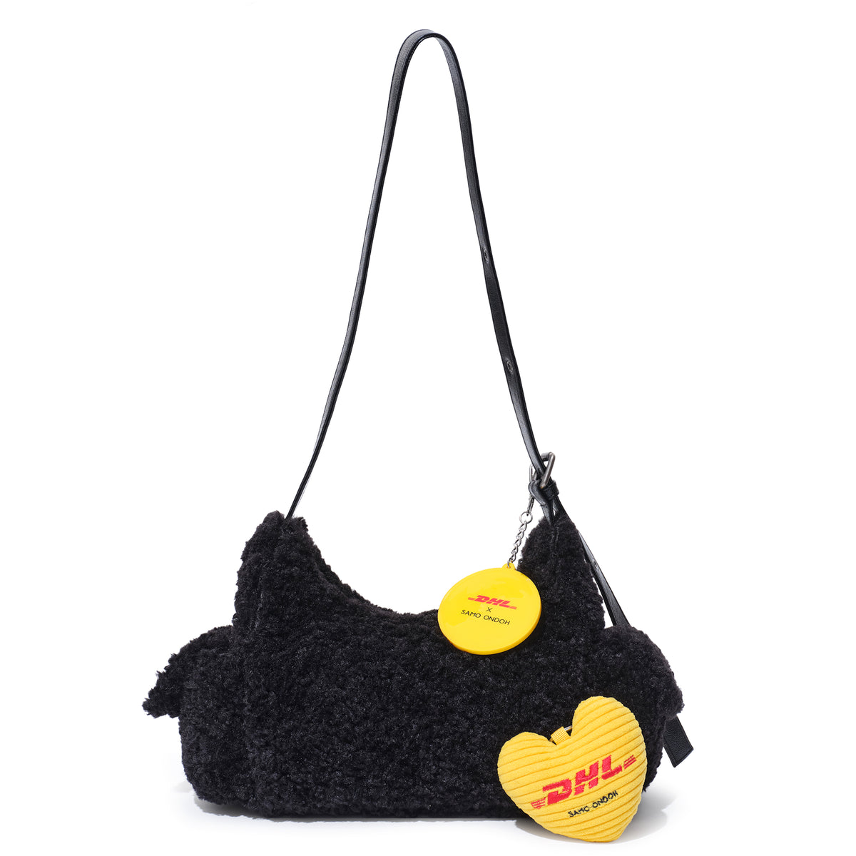 pocket mug bag M eco shearling DHL black