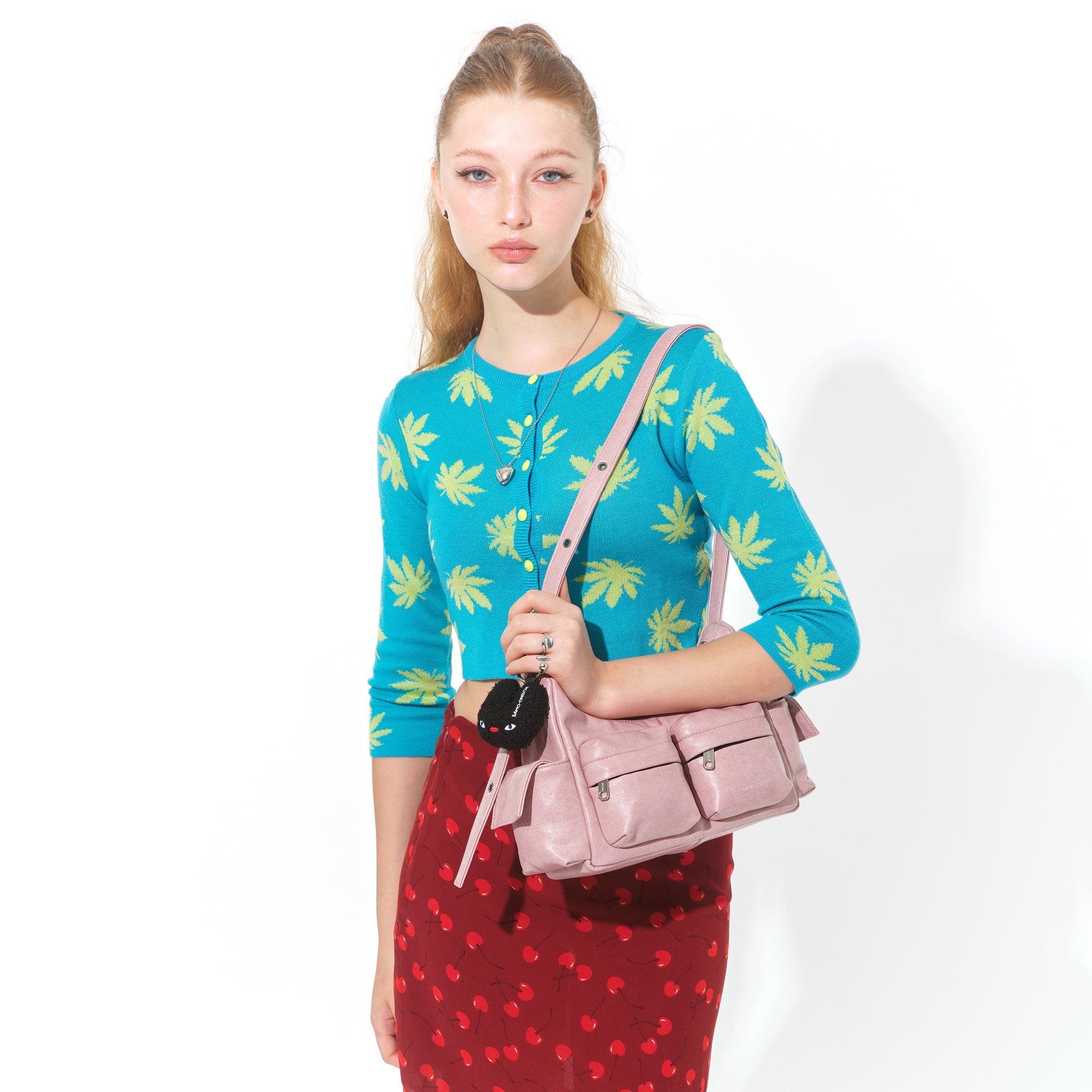 pocket mug bag M veg pink