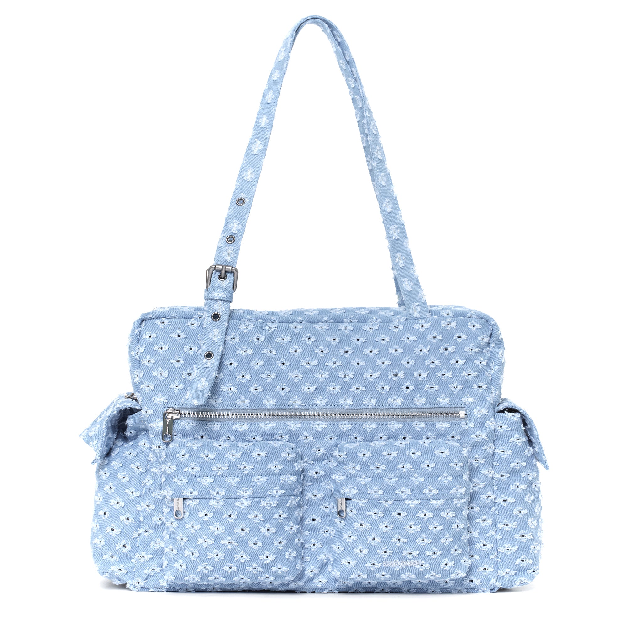 (summer edit) pocket utility bag L punching blue