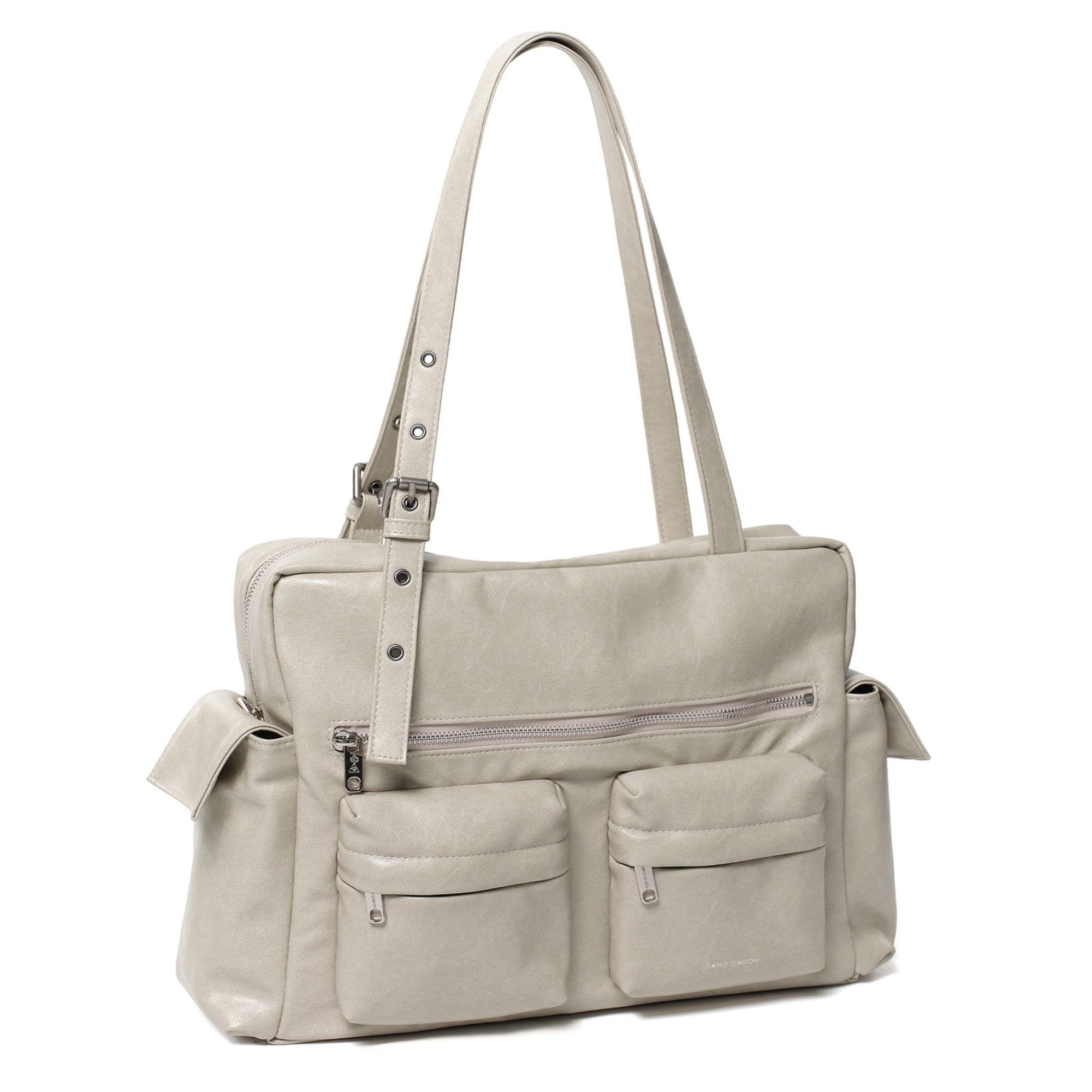 pocket utility bag L veg cream