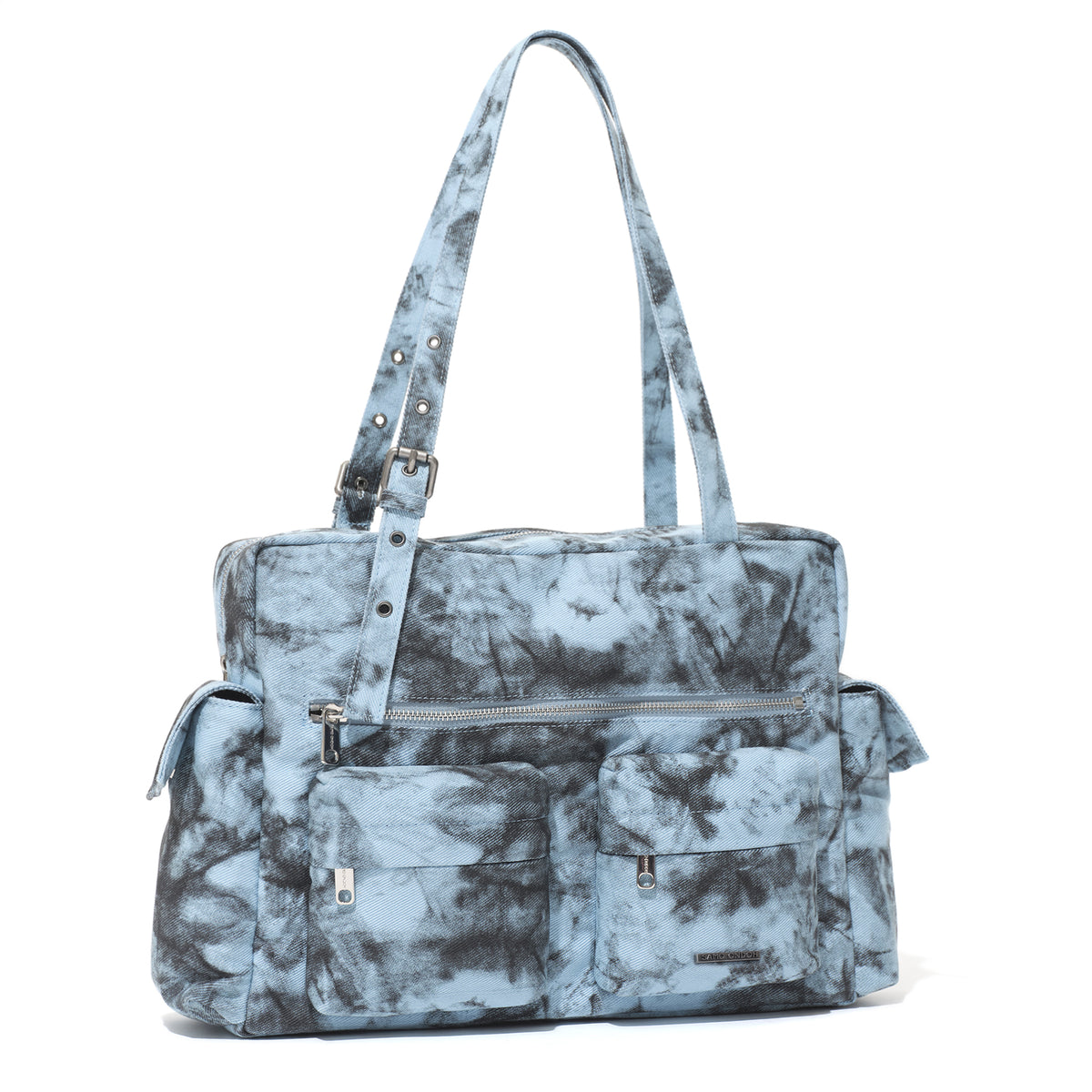 pocket utility bag L wave blue
