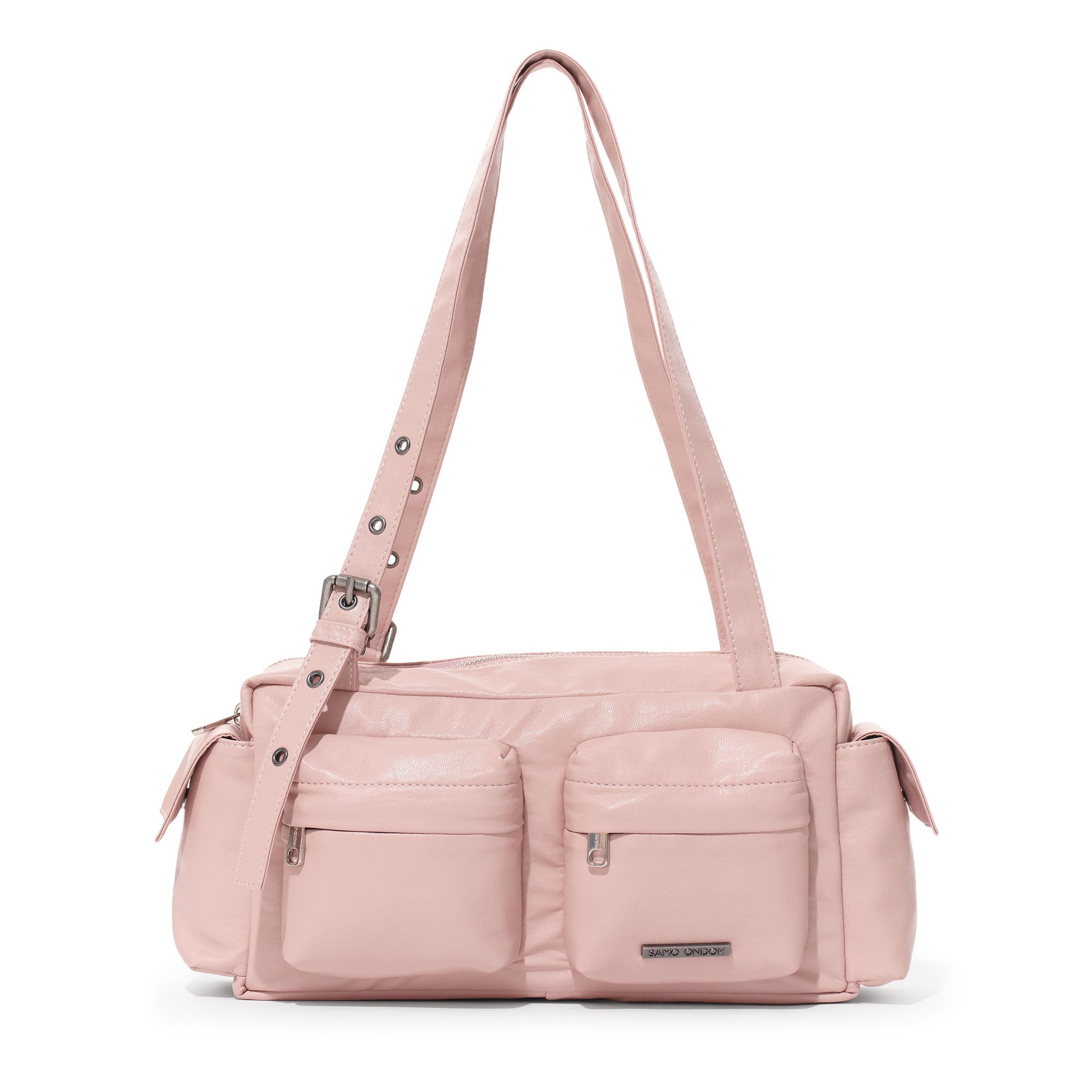 pocket utility bag M nappa pink