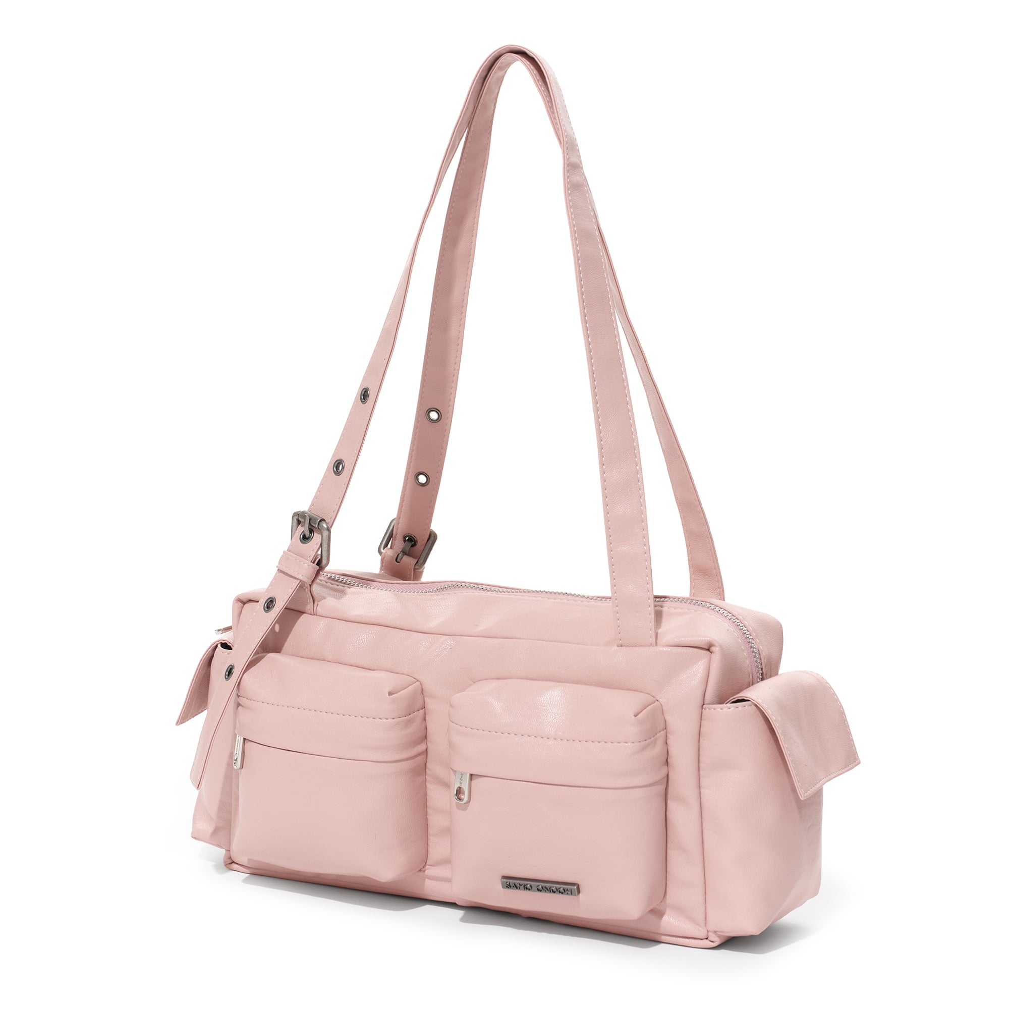 pocket utility bag M nappa pink