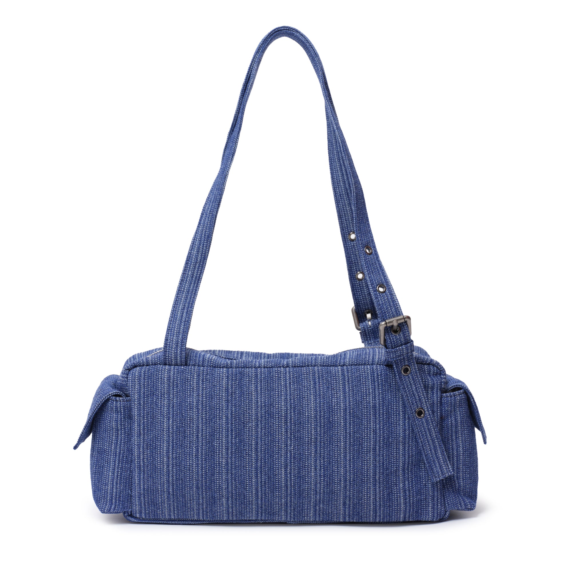 pocket utility bag M stripe blue