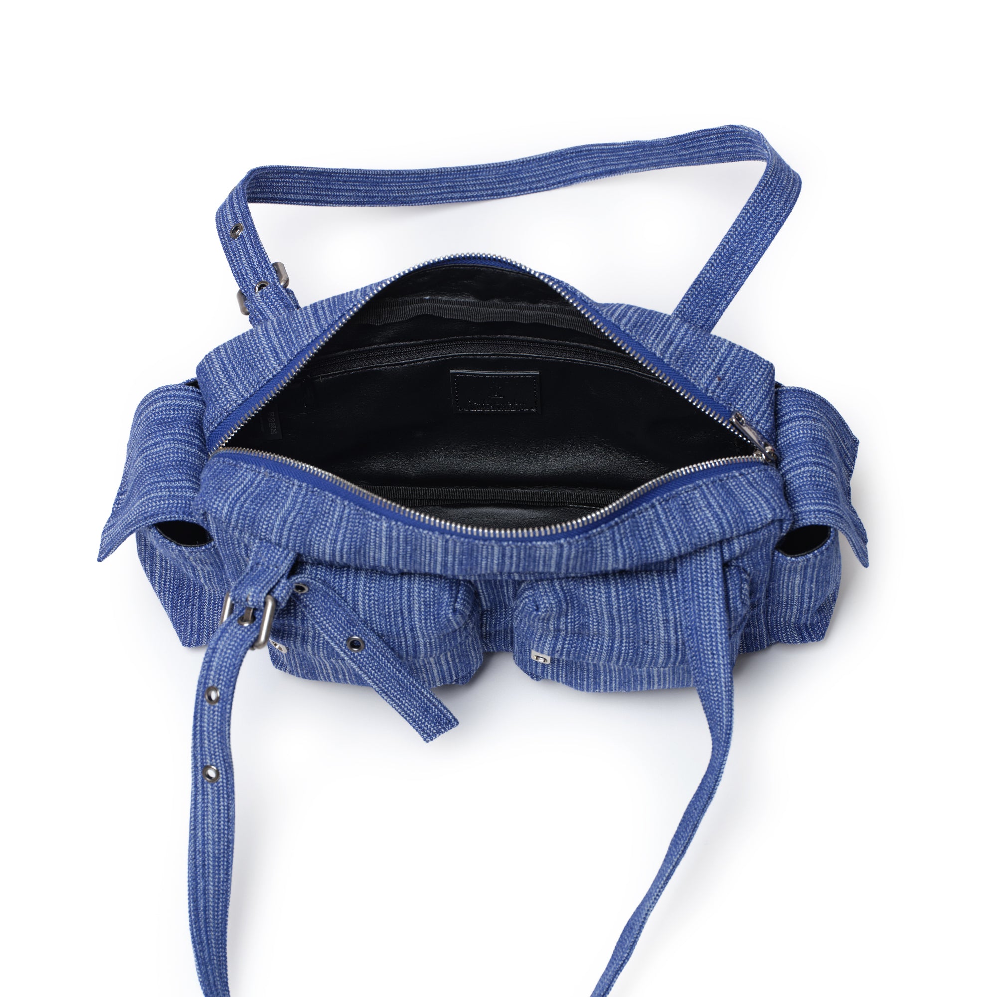 pocket utility bag M stripe blue