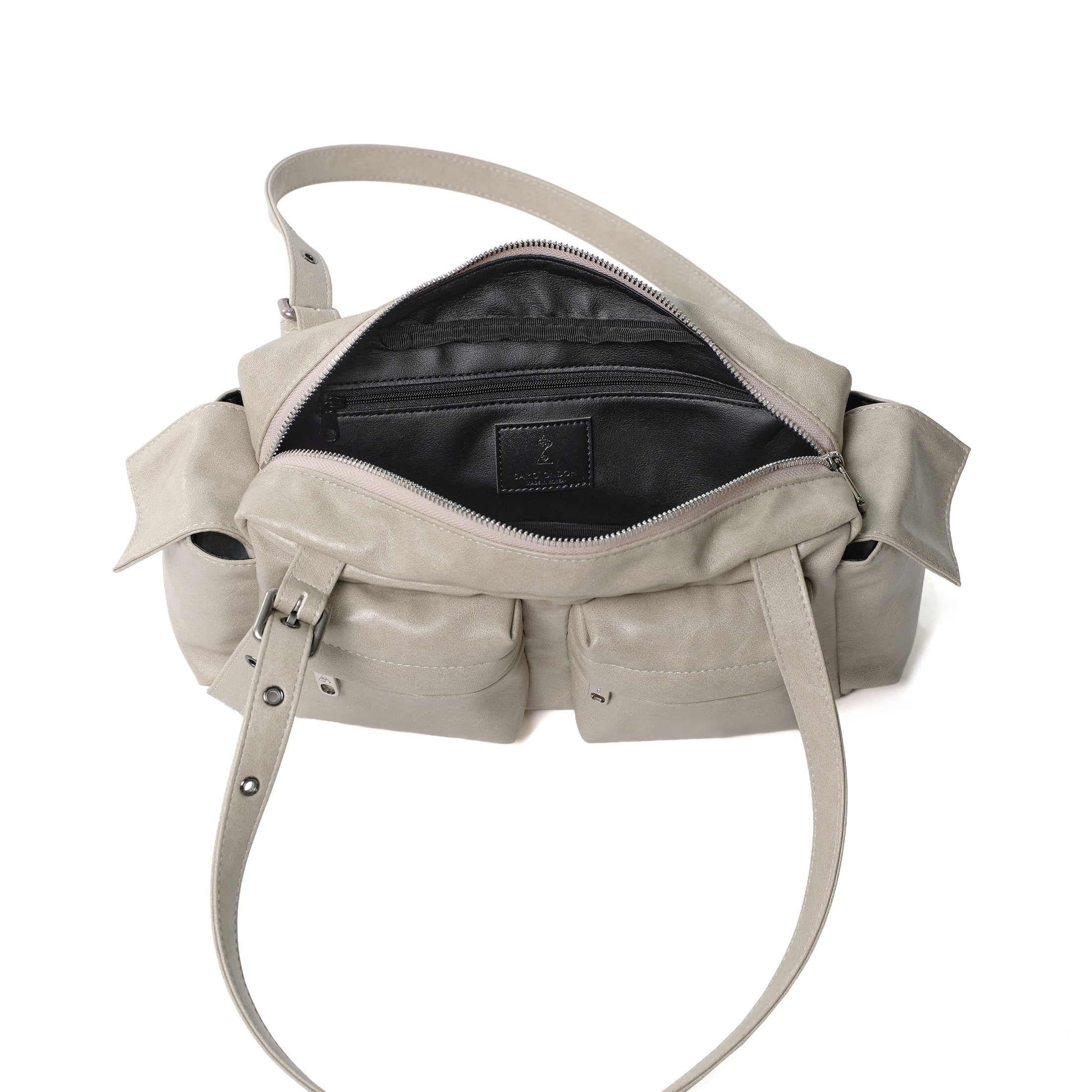 pocket utility bag M veg cream