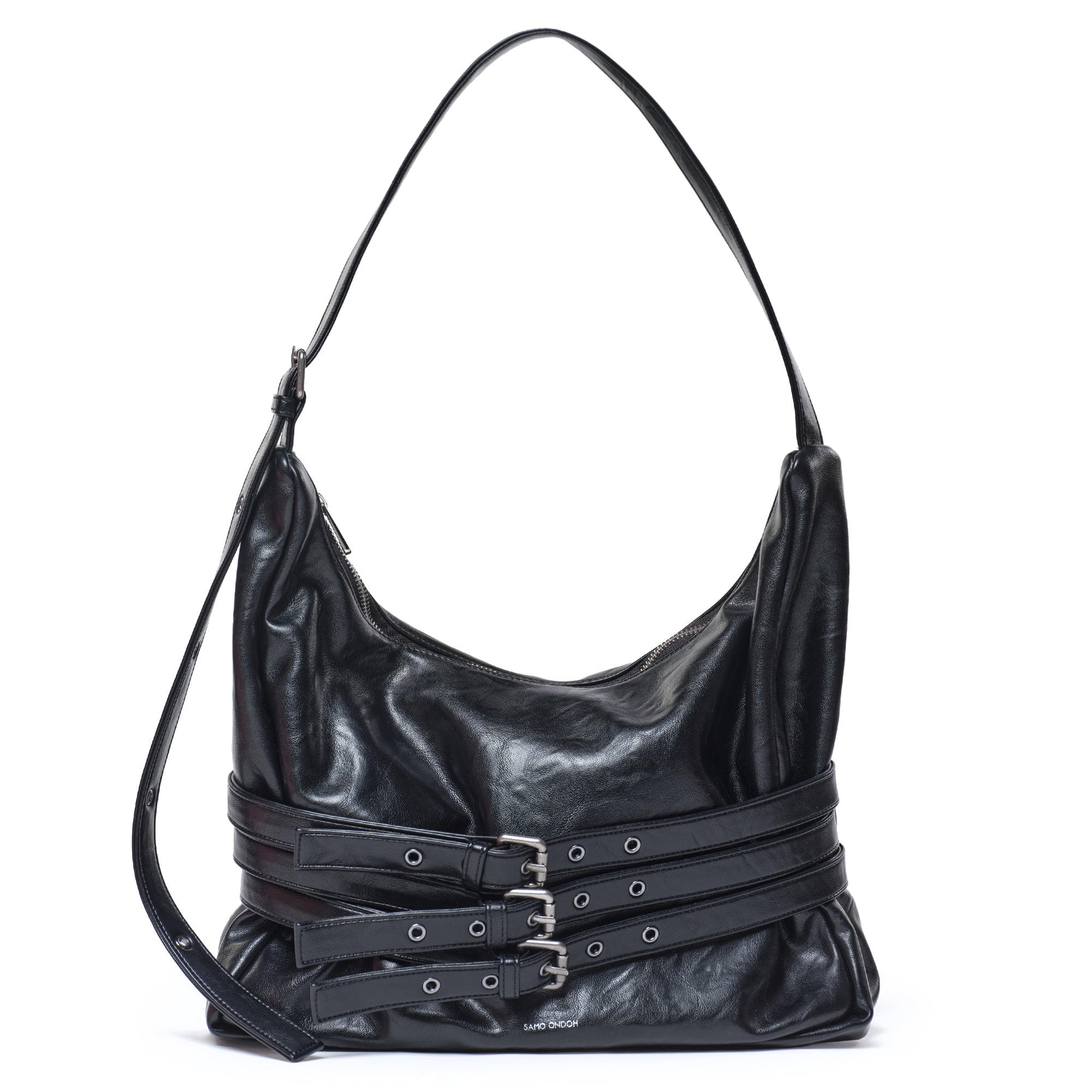 trio belt mug bag L baked black