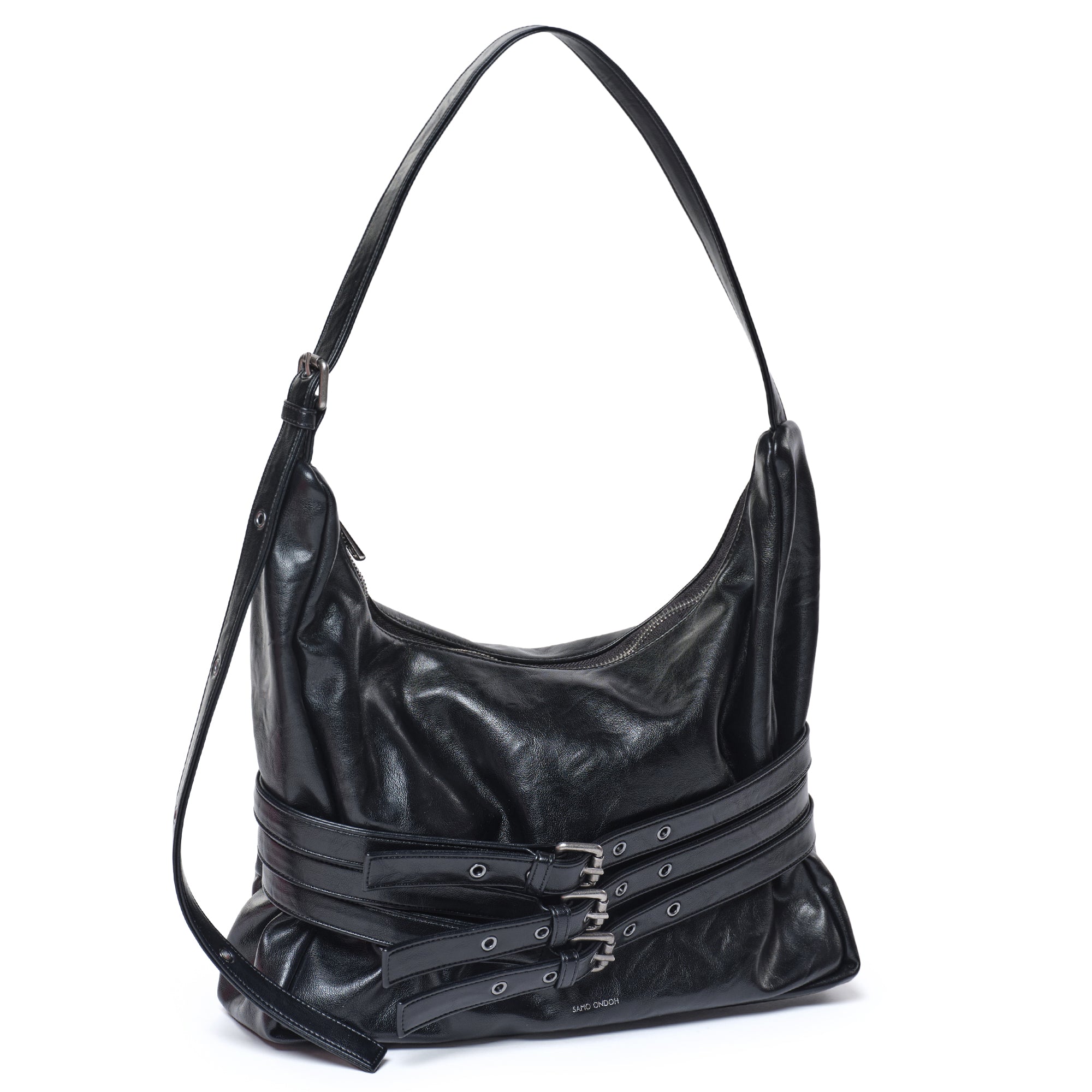 trio belt mug bag L baked black