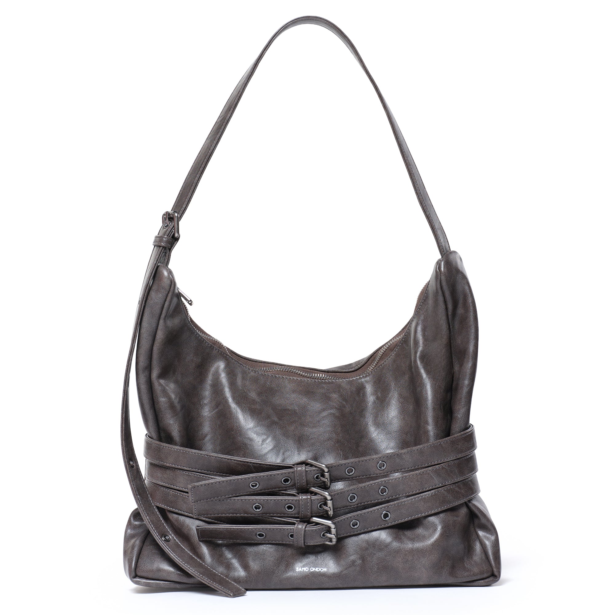 trio belt mug bag L baked gray
